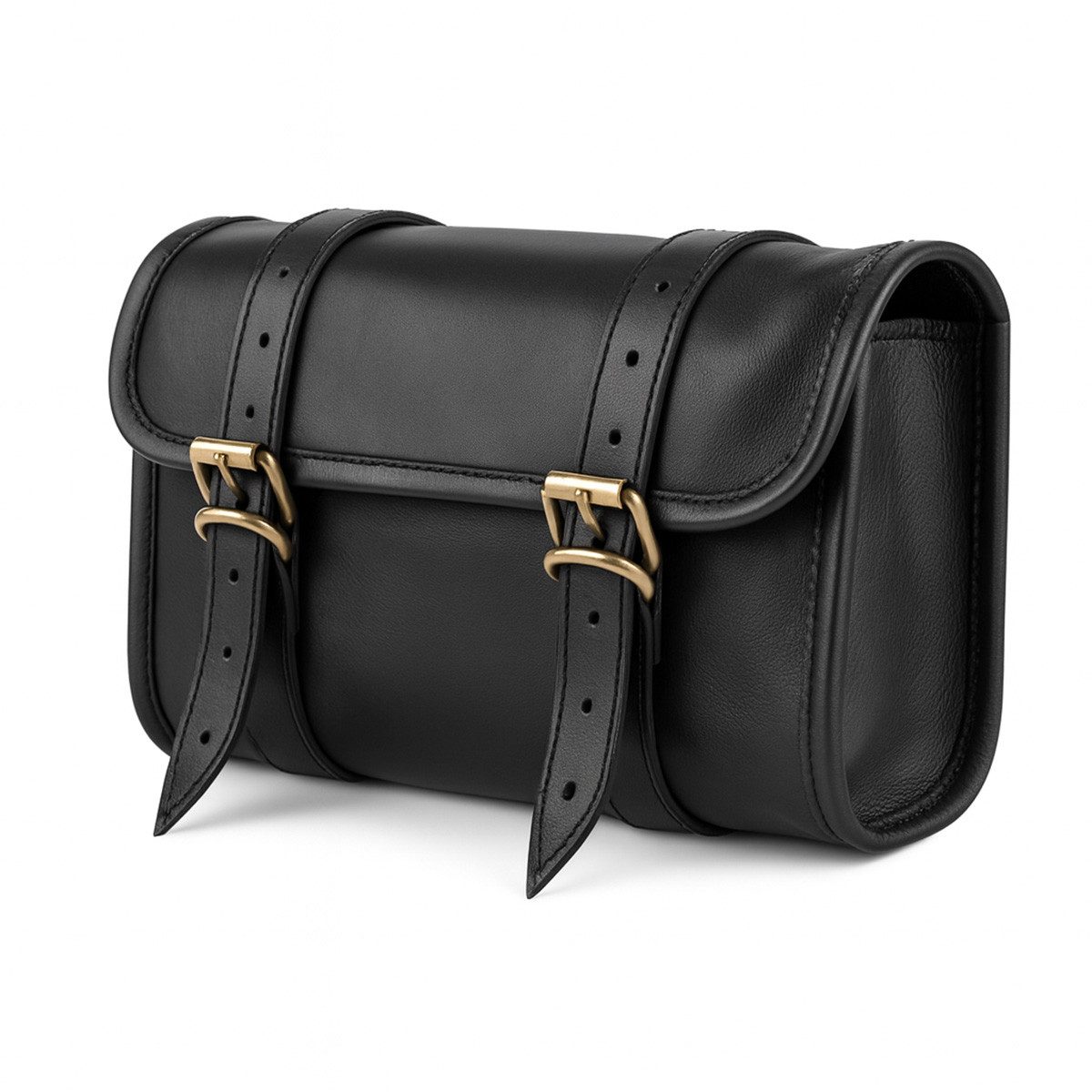 Craftride Werkzeugtasche Motorrad Werkzeugrolle Leder für Cruiser Retro Scrambler # LR3 schwarz