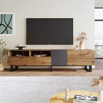 SOFTWEARY Lowboard Breite 180 cm, TV-Schrank, stehend