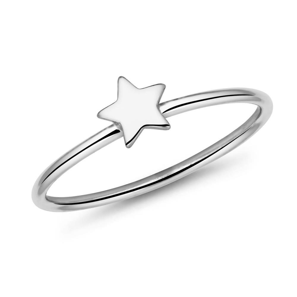 Silberring filigran mit kleinem Stern Motiv LSR0045