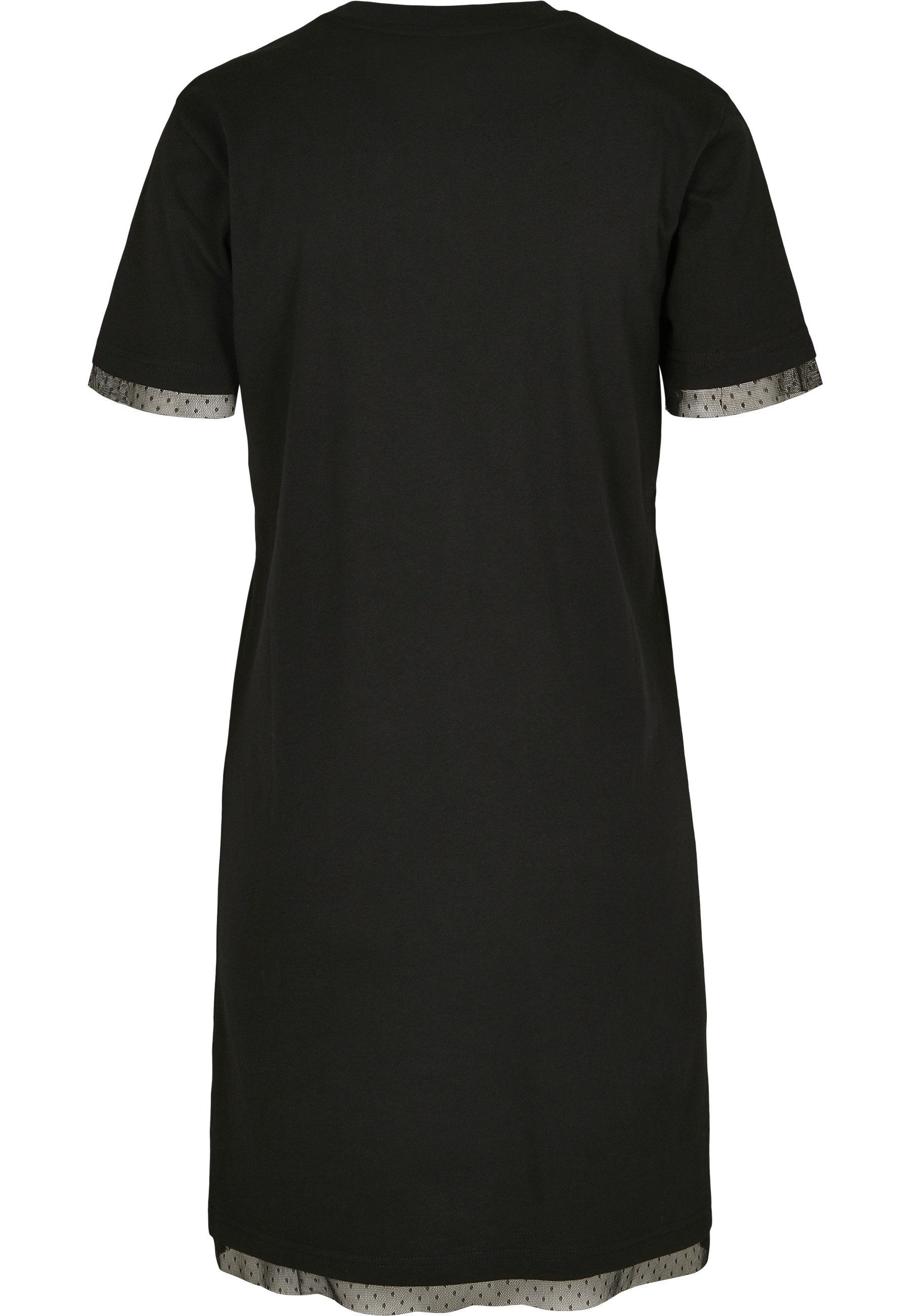 URBAN CLASSICS Shirtkleid Urban Classics Damen Ladies Boxy Lace Hem Tee Dress (1-tlg)