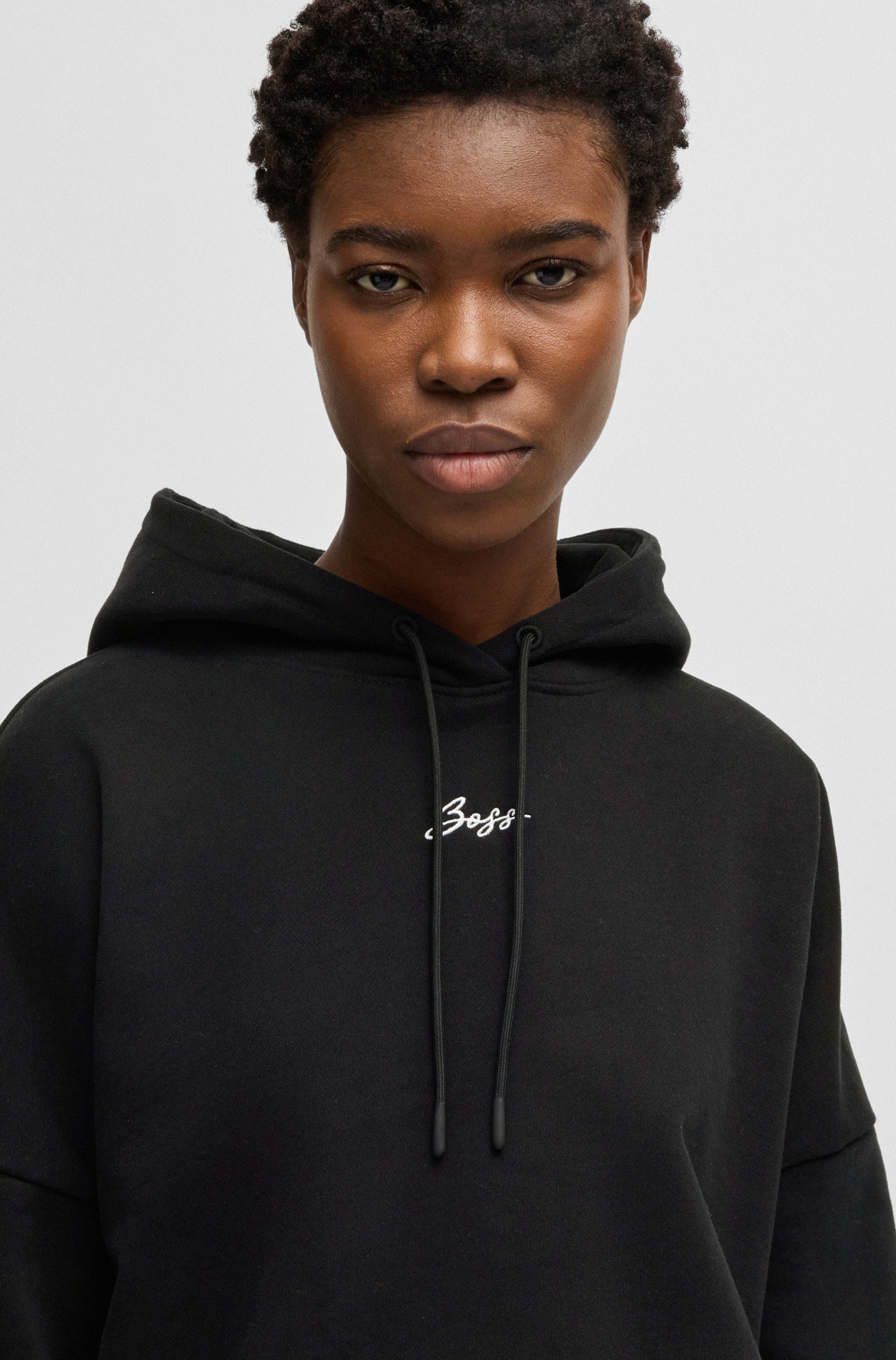 BOSS ORANGE Hoodie Ehoody Premium Damenmode mit gesticktem Logo