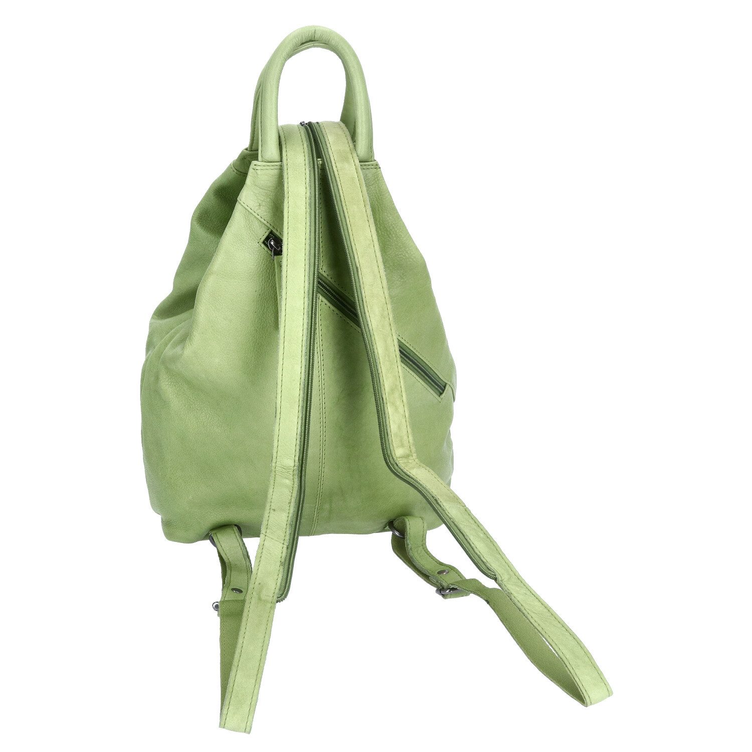 The Skandinavian Brand Freizeitrucksack The Skandinavian Brand Damen Leder Rucksack Green (1-tlg)