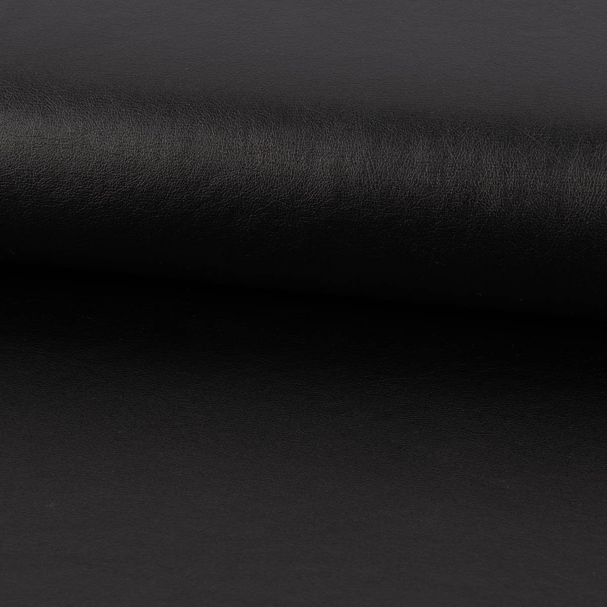 SCHÖNER LEBEN. Stoff Bekleidungsstoff Meterware Kunstleder Lederimitat schwarz metallic