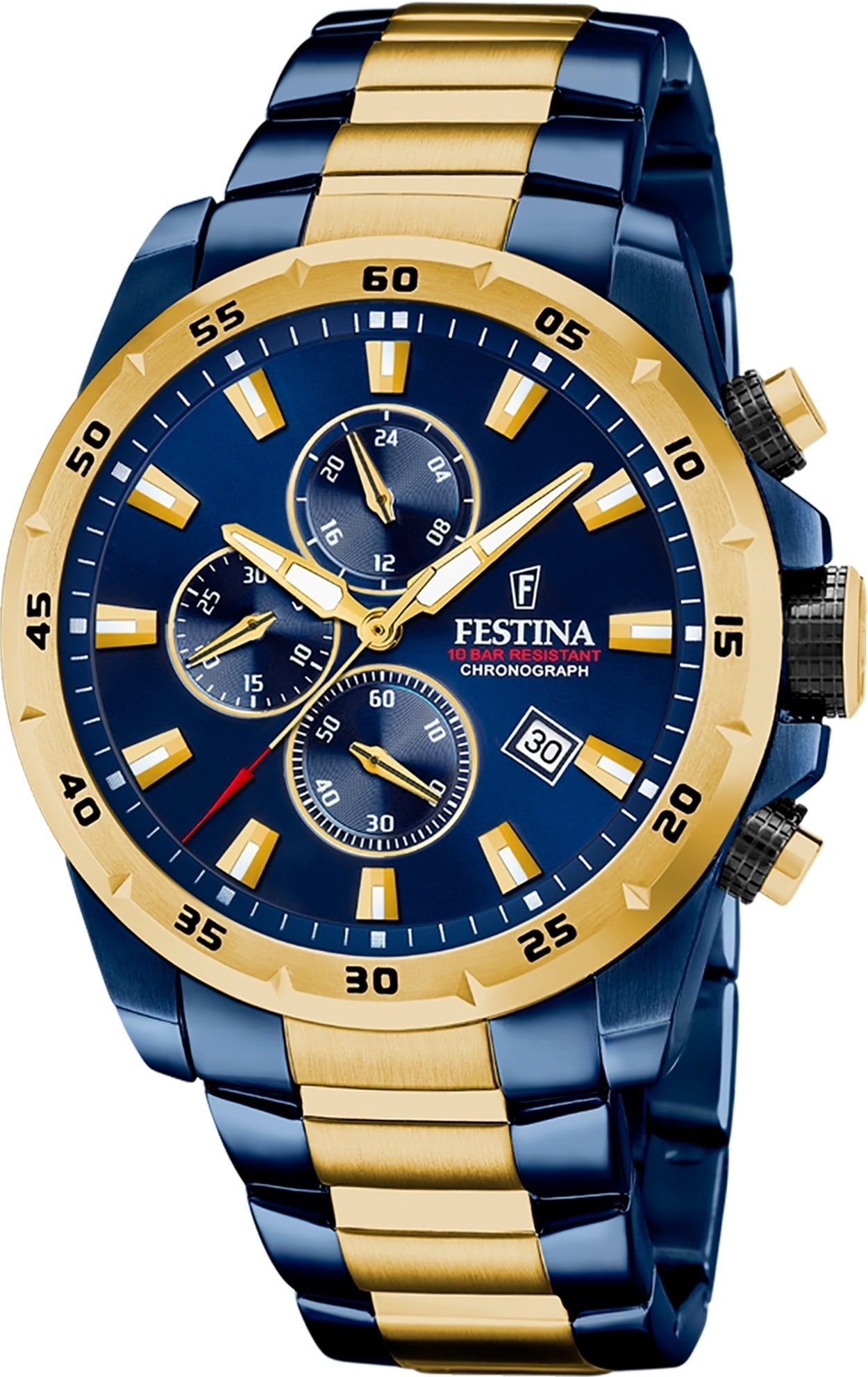 Festina Quarzuhr Festina Herrenuhr Chronograph Sport, (Analoguhr), Herren A günstig online kaufen