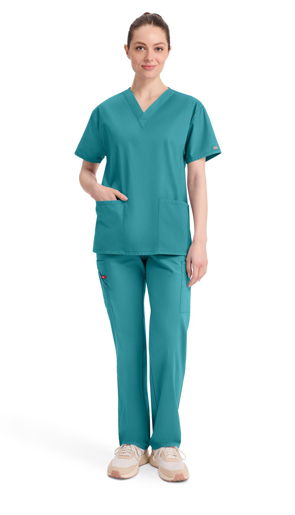 Dickies Funktionsbluse Unisex EDS Schlupfhemd V-Neck, Every Day Scrubs Kasack mit 2 aufgesetzten Taschen