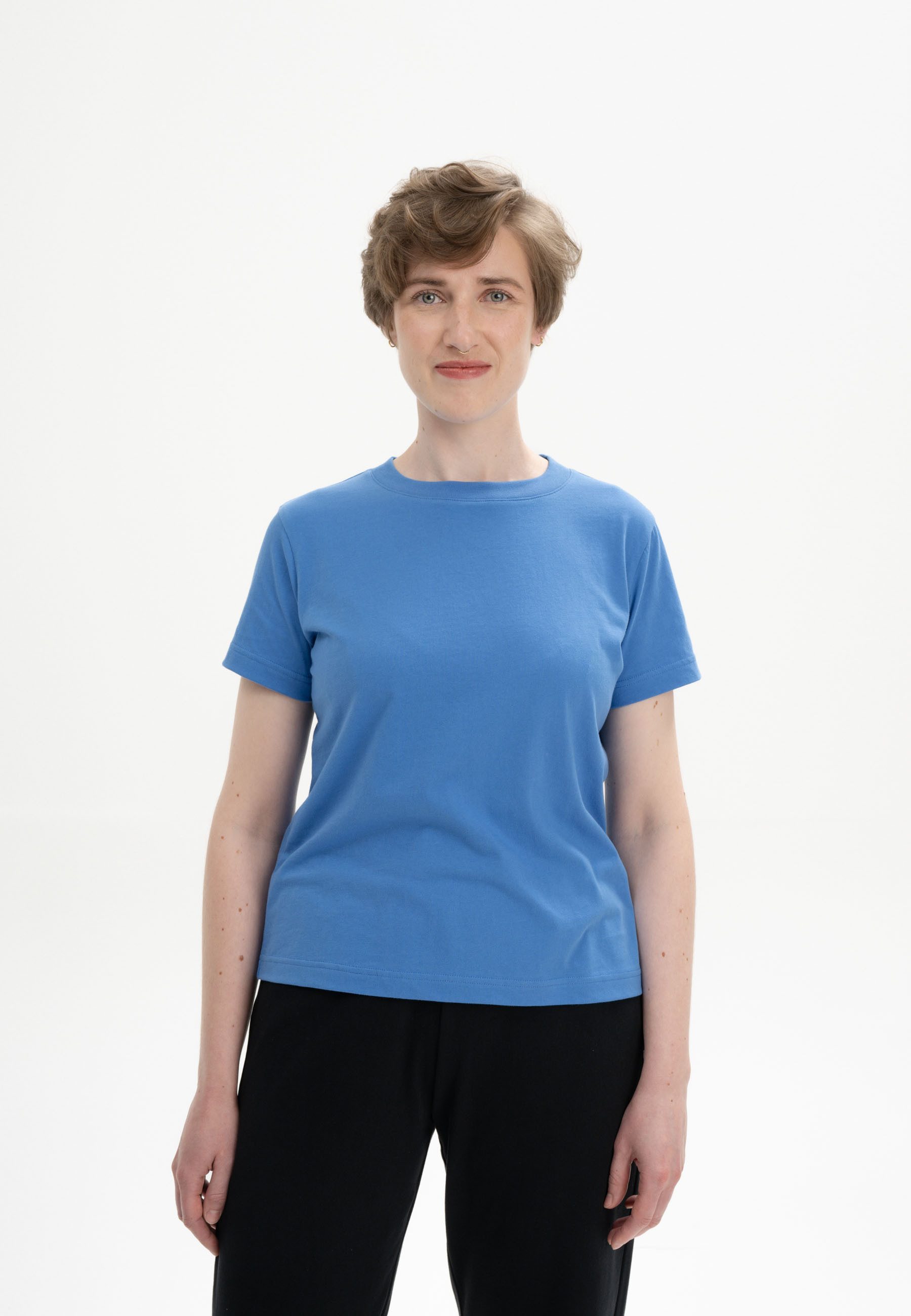 MELA Kurzarmshirt T-Shirt KHIRA Fein gerippter günstig online kaufen