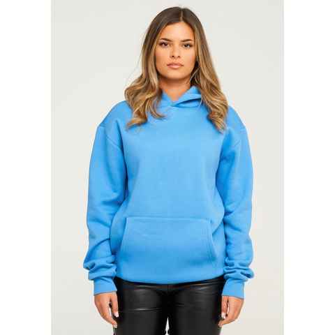 behype Hoodie BHPERTH Damen Basic Oversized Kapuzensweatshirt Raglan Kapuzenpullover Sweater