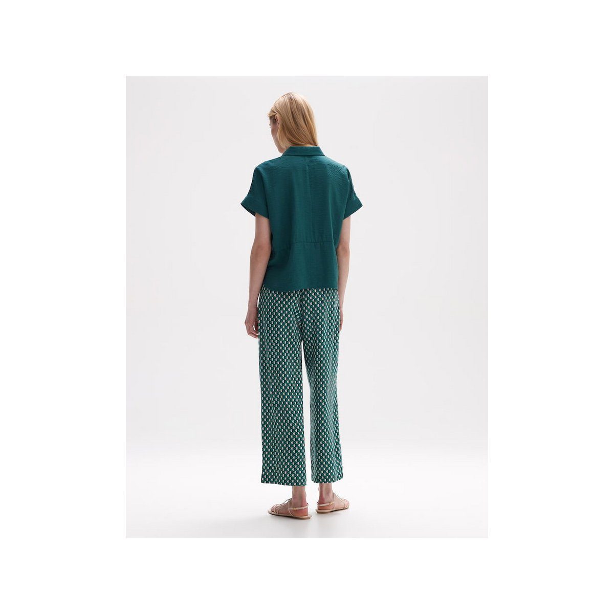 OPUS Blusenshirt türkis TEAL DEEP (1-tlg)