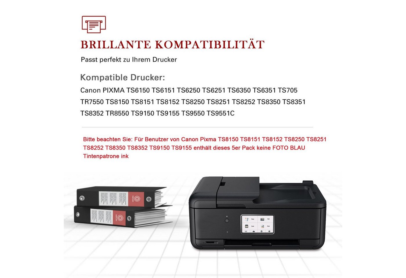 Thumbnail - Toner Kingdom PGI-580 XXL CLI-581 Ersatz für CANON 580XL druckerpatrone Tintenpatrone (Multi-Pack für Canon Pixma TR7500...
