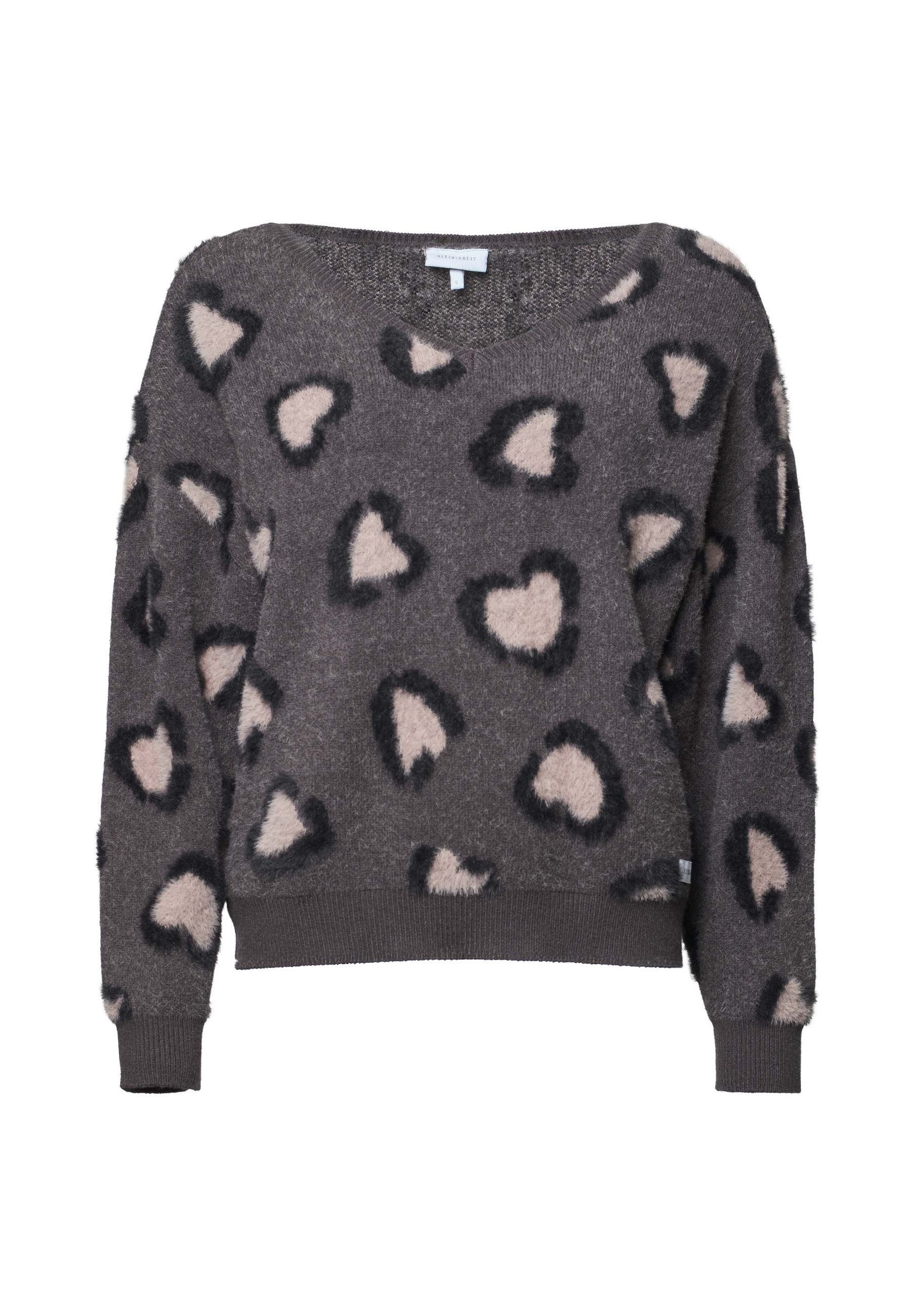 Kleinigkeit V-Ausschnitt-Pullover Kleinigkeit Wollma Wild Love (1-tlg)