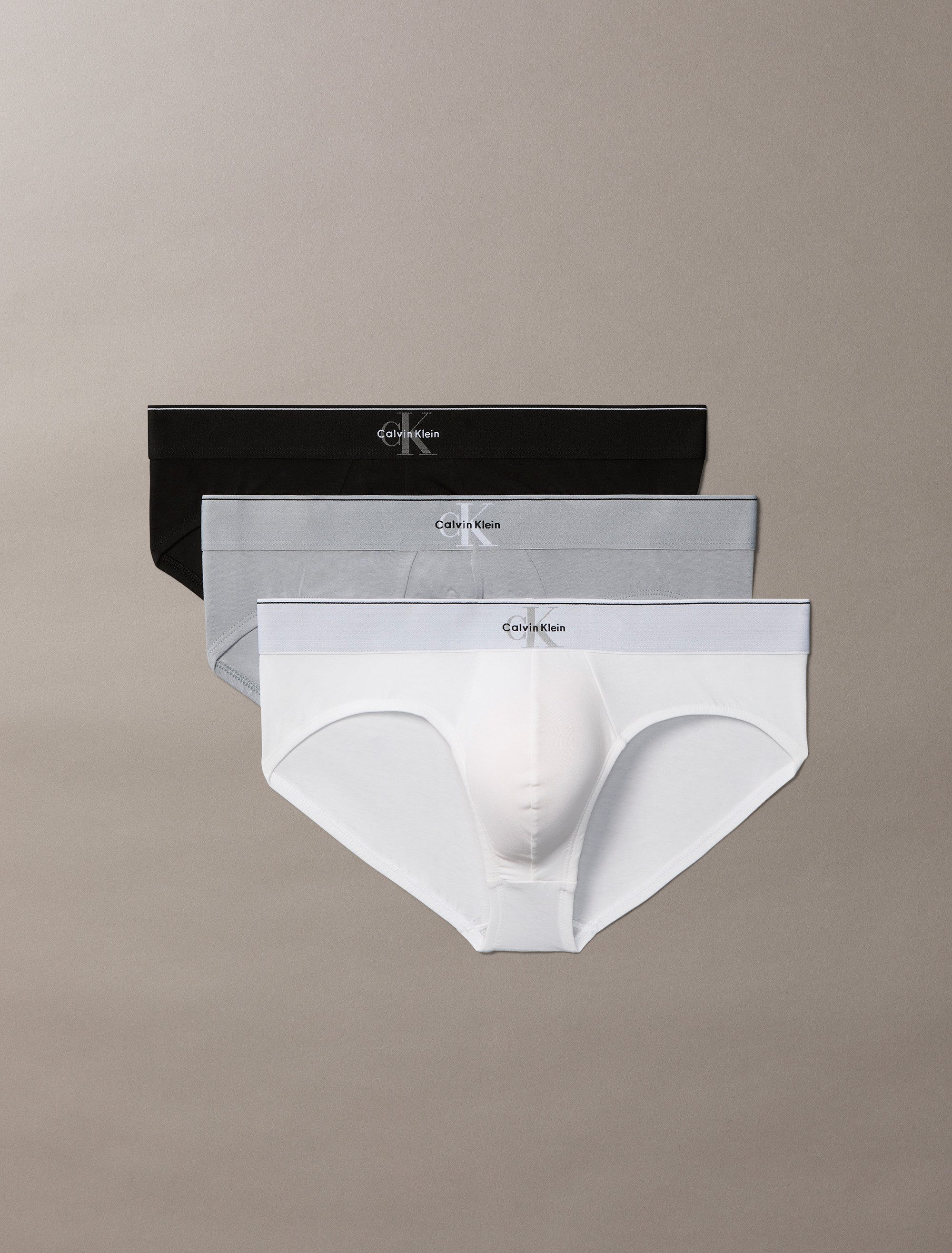 Calvin Klein Underwear Slip HIP BRIEF 3PK (Packung, 3er-Pack) Körpernahe Passform