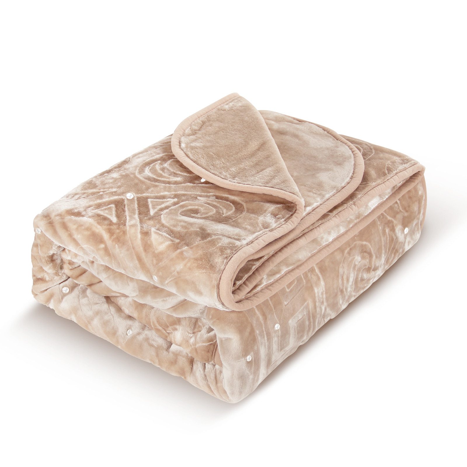 Wohndecke Kuscheldecke Flauschig 200x240 Warm Weiche Bettdecke Einfarbig, HOMELUX, Wohndecke, Kuscheldecke