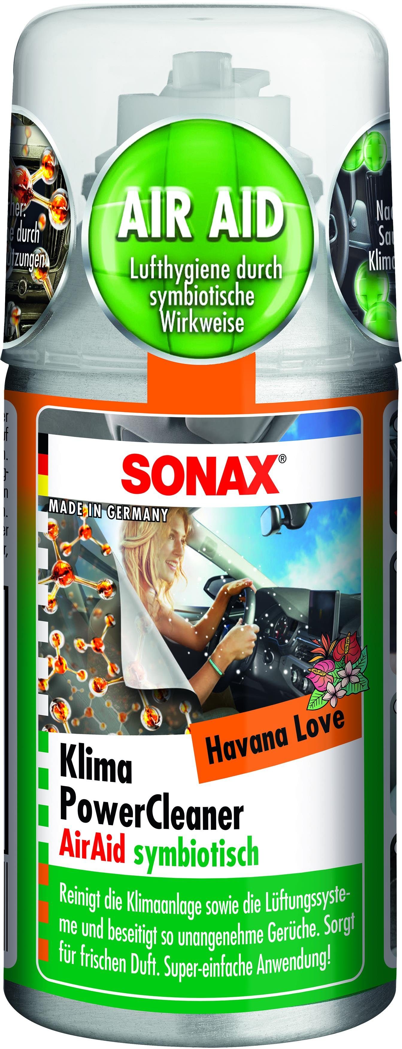 Sonax SONAX KlimaPowerCleaner AirAid symbiotisch Havana Love 100 ml Auto-Reinigungsmittel