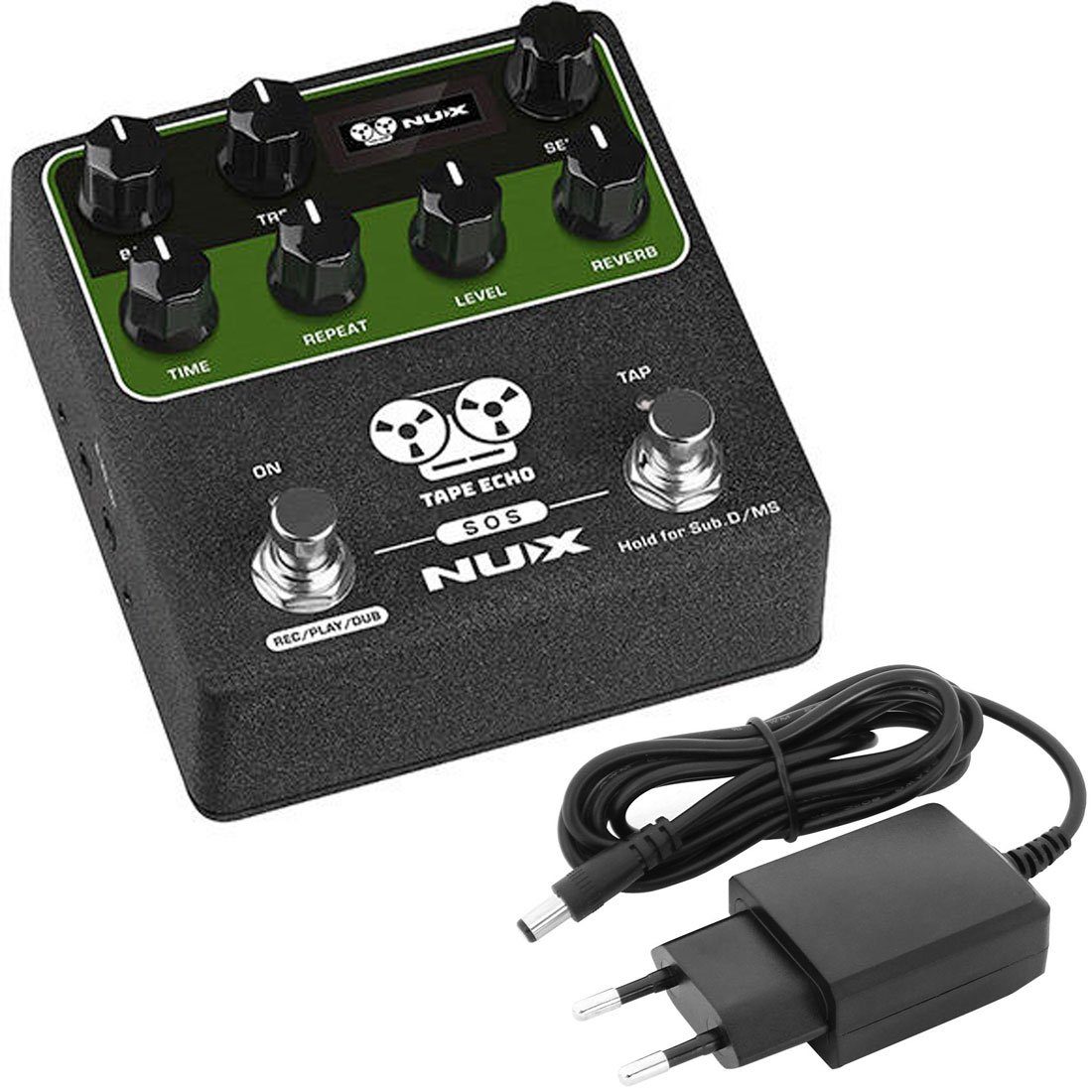 E-Gitarre Nux NDD-7 Tape Echo Effektgerät mit Netzteil