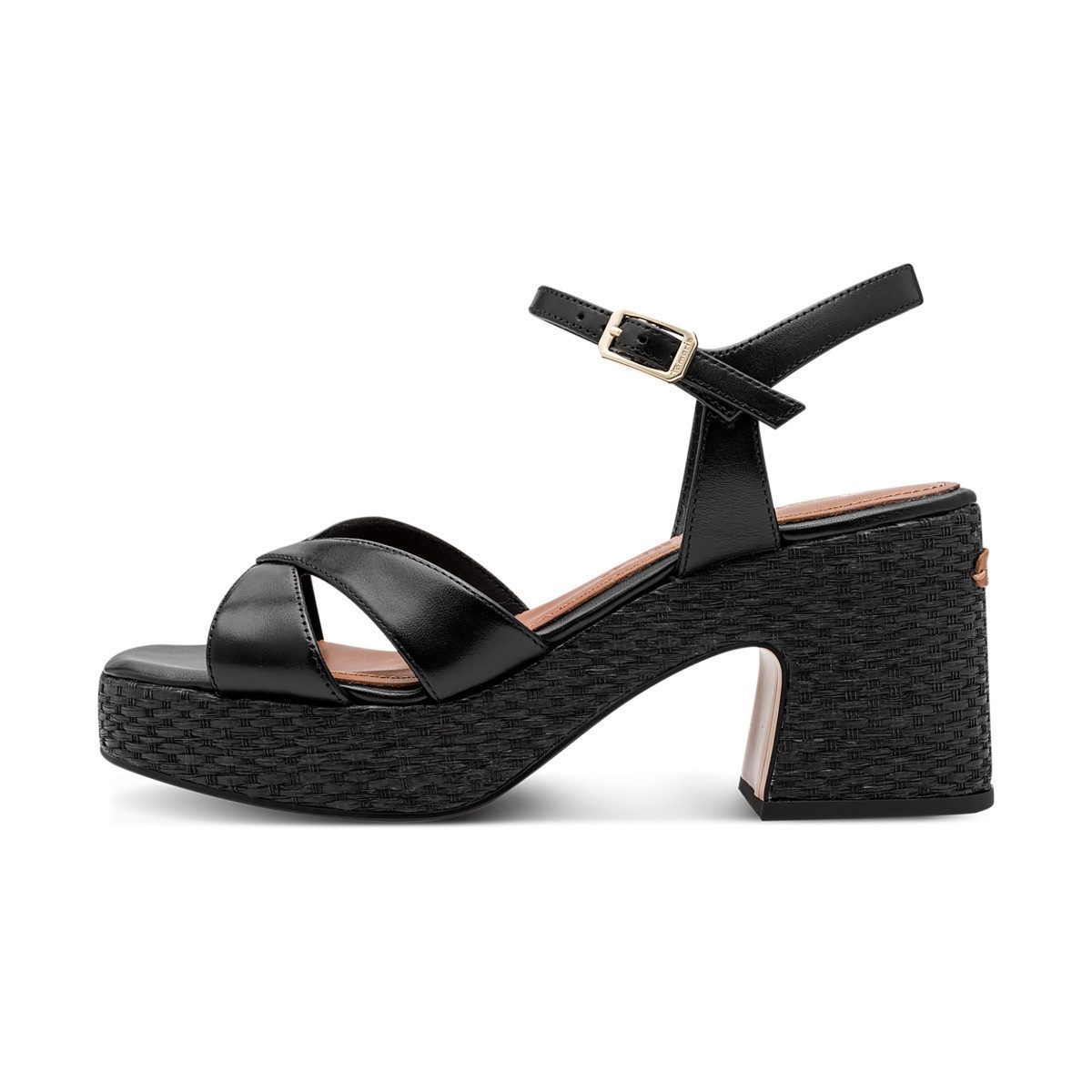 Tamaris 1-28313-44 Damen Sandalette High Heels, Sandalen, Pumps, Sommerschuhe, Riemchen