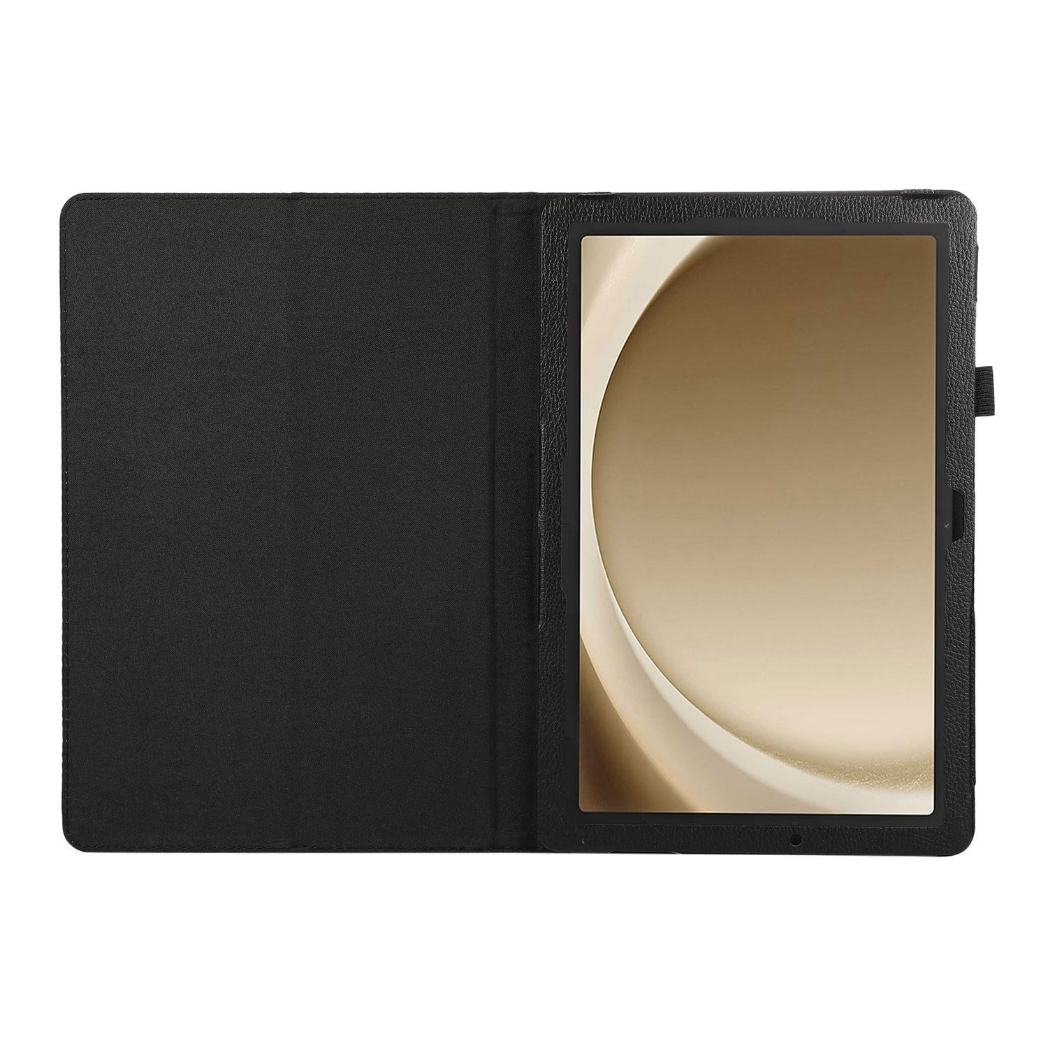 Wigento Tablet-Hülle Für Samsung Galaxy Tab A9 Plus Kunst-Leder Hülle Tablet Tasche Schwarz
