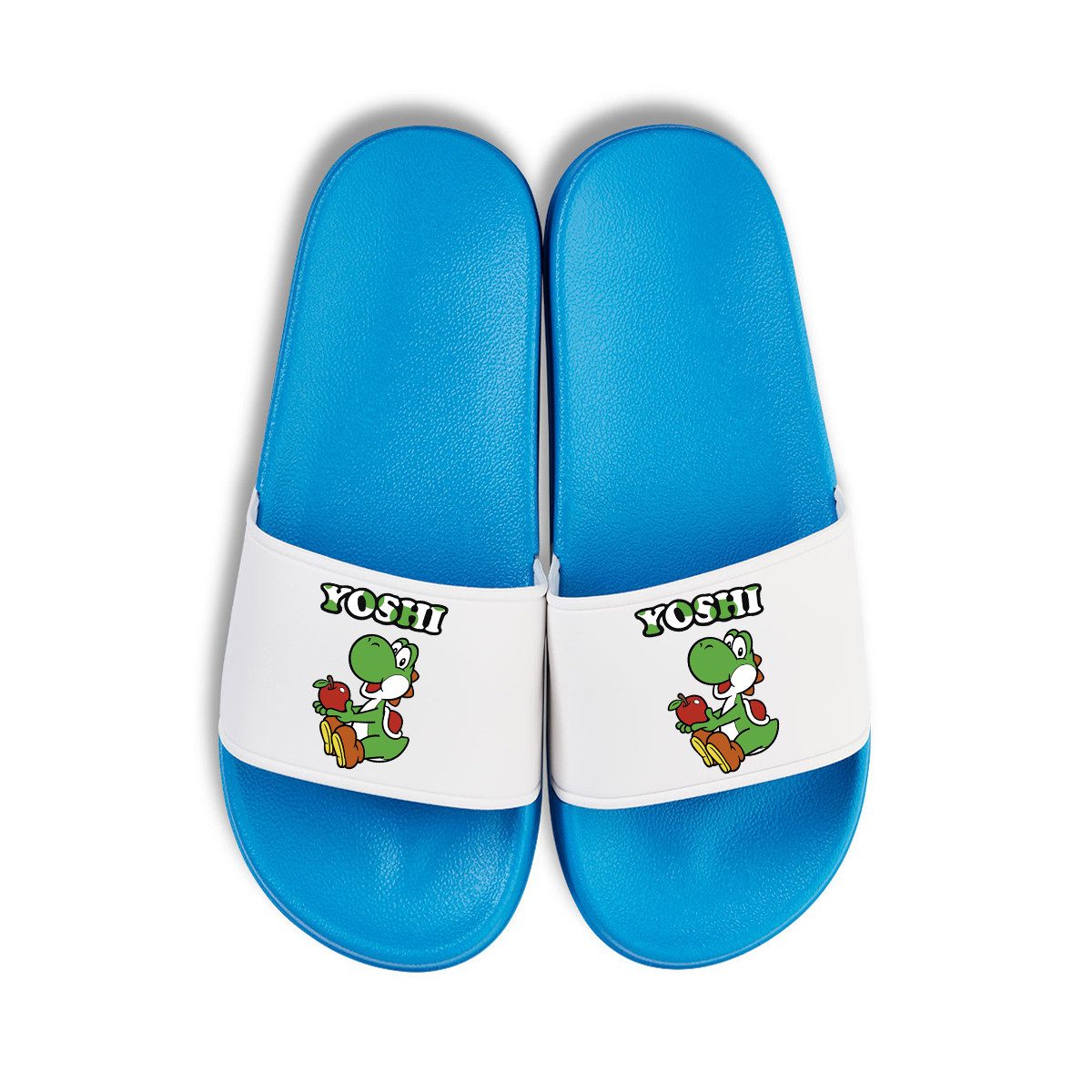 Youth Designz Yoshi Unisex Badelatschen Flip Flops Badeschuh mit lustigen Logo für Damen und Herren