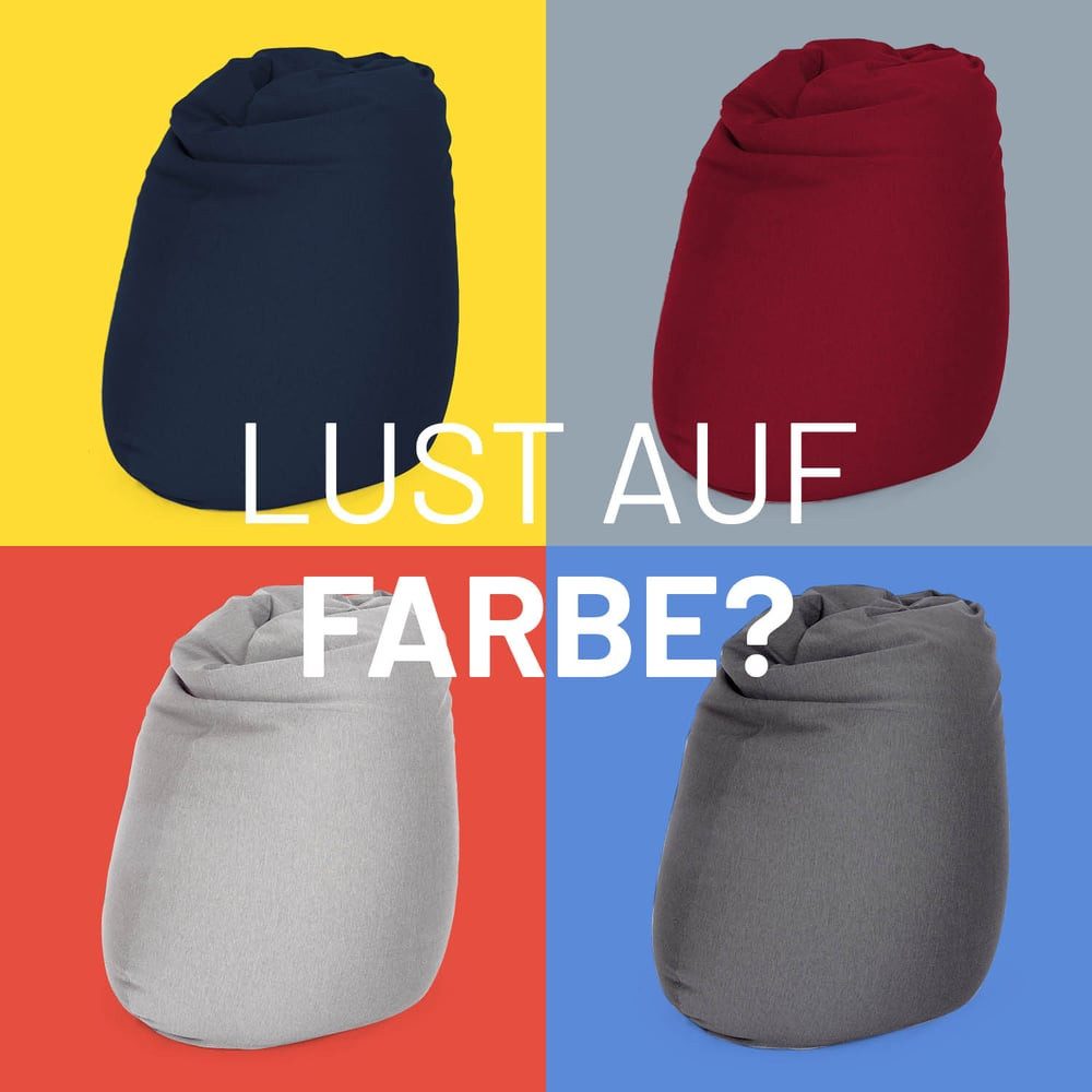 Lumaland Sitzsack Flexi Comfort, Bodenkissen Lounge 250l & 300l Bean Bag