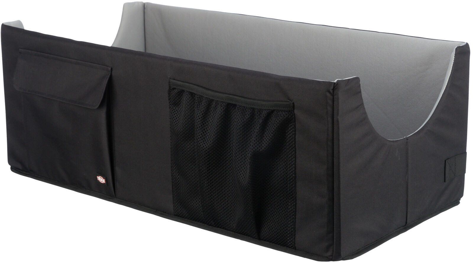 TRIXIE Hunde-Autositz Faltbarer Autositz XL - schwarz/grau - 80 × 28 × 39 cm