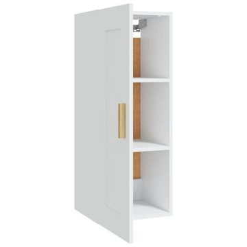 vidaXL Regal Wandschrank Weiß 35x34x90 cm Holzwerkstoff, 1-tlg.