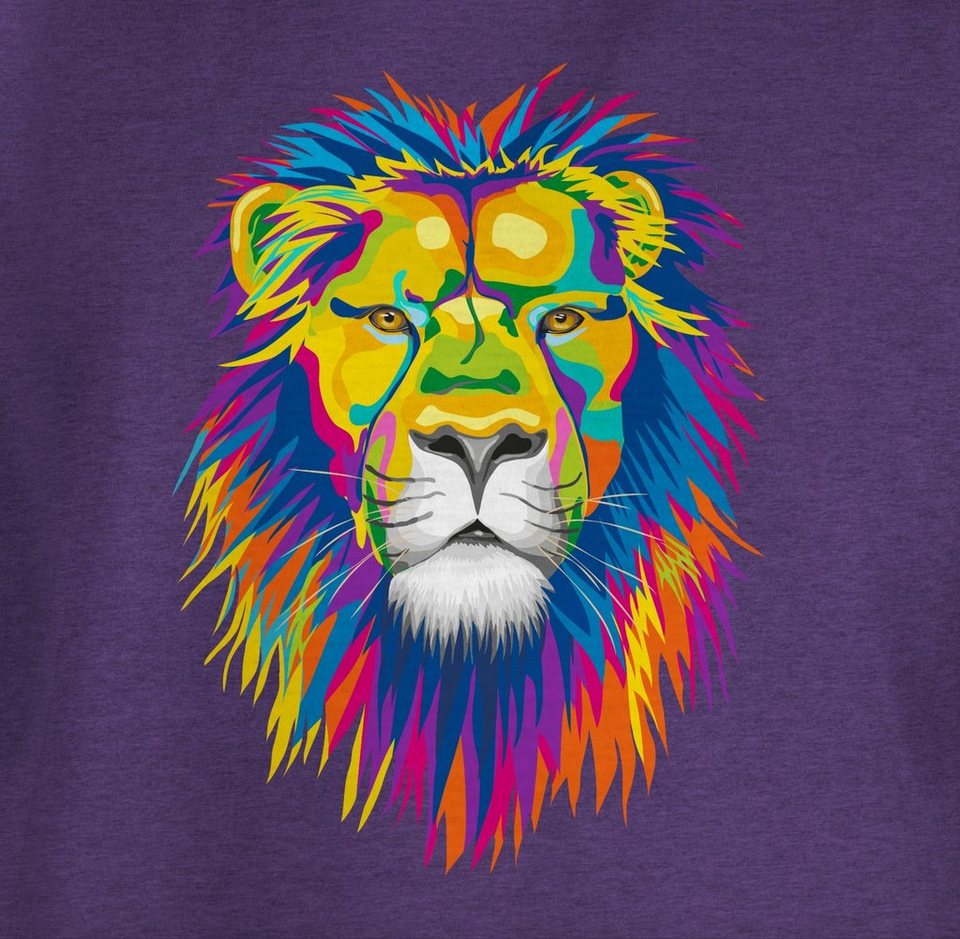 Shirtracer T-Shirt Löwe Lion Tiermotiv Animal Print