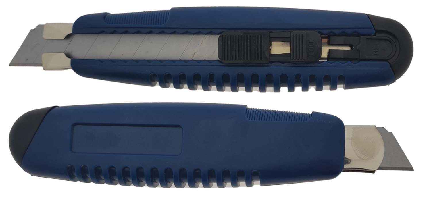 Cuttermesser Stammartikel Maler-Cuttermesser 18mm ovale Handwerkerausführung blau