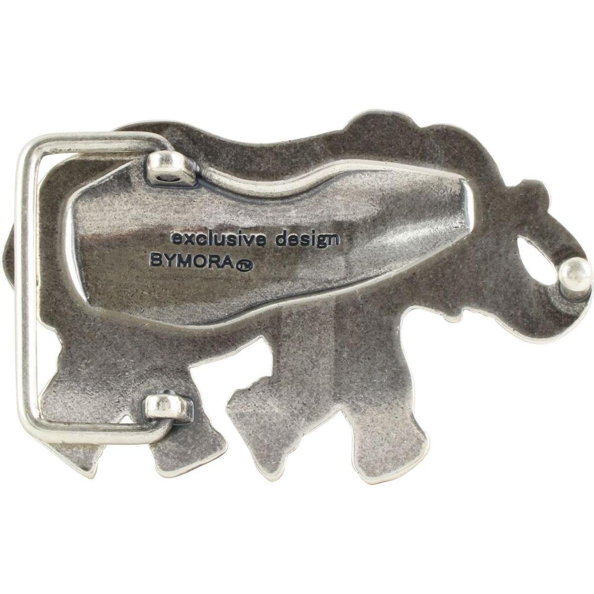 BELTINGER Gürtelschnalle Asiatischer Elefant 4,0 cm - Buckle Wechselschließe Gürtelschließe 40m (1-St)