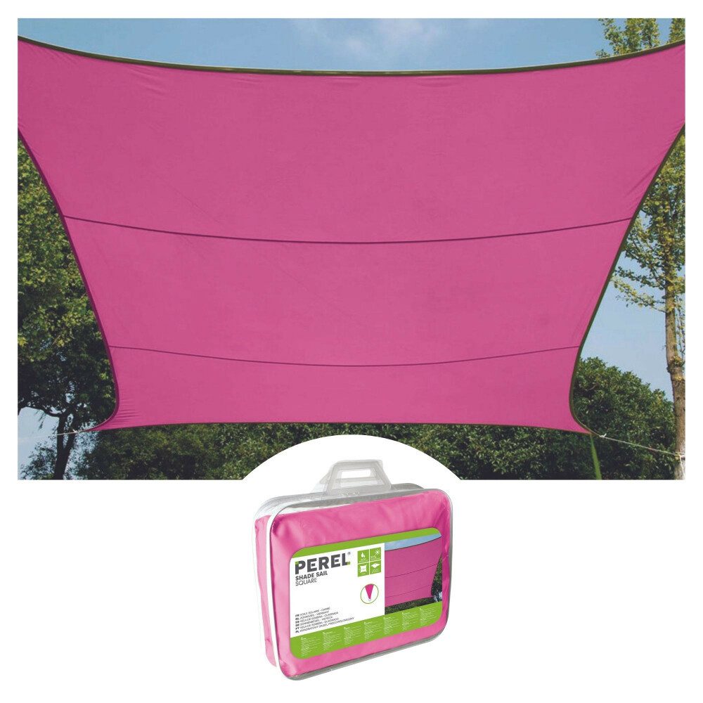 PEREL Sonnensegel Perel Sonnensegel, wasserabweisend, 4 x 3 m, 160 g/m², Polyester, Rech, (1-tlg)