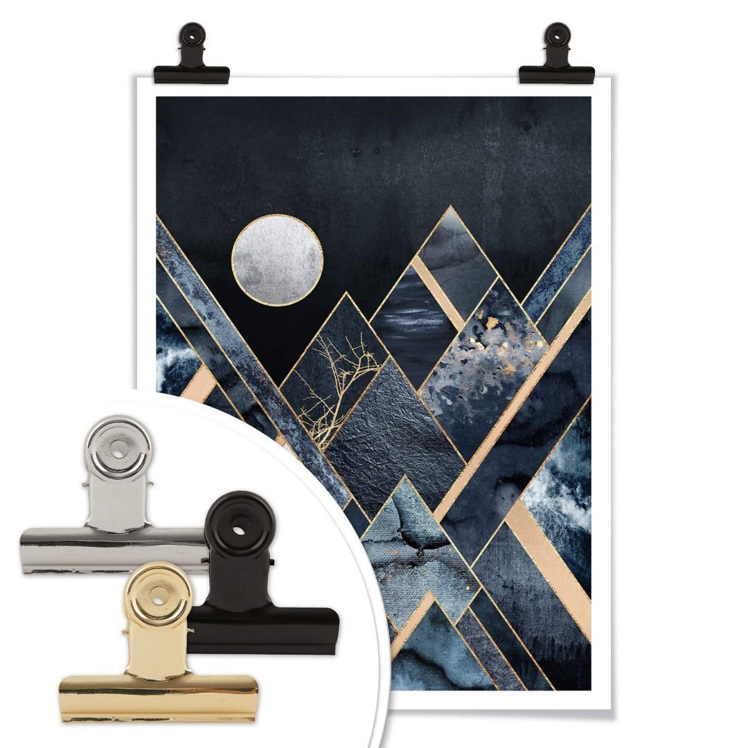 K&L Wall Art Poster Poster Fredriksson Art Déco Küche abstrakt Nachthimmel, Wohnzimmer Wandbild modern