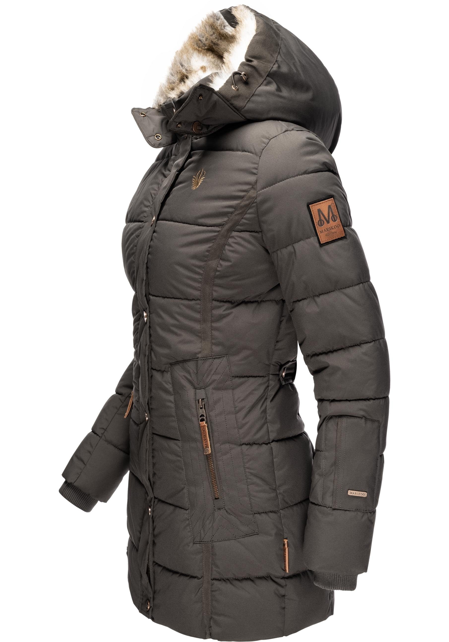 Marikoo Wintermantel "Lieblings Jacke", stylischer Winter Steppmantel m. Ku günstig online kaufen