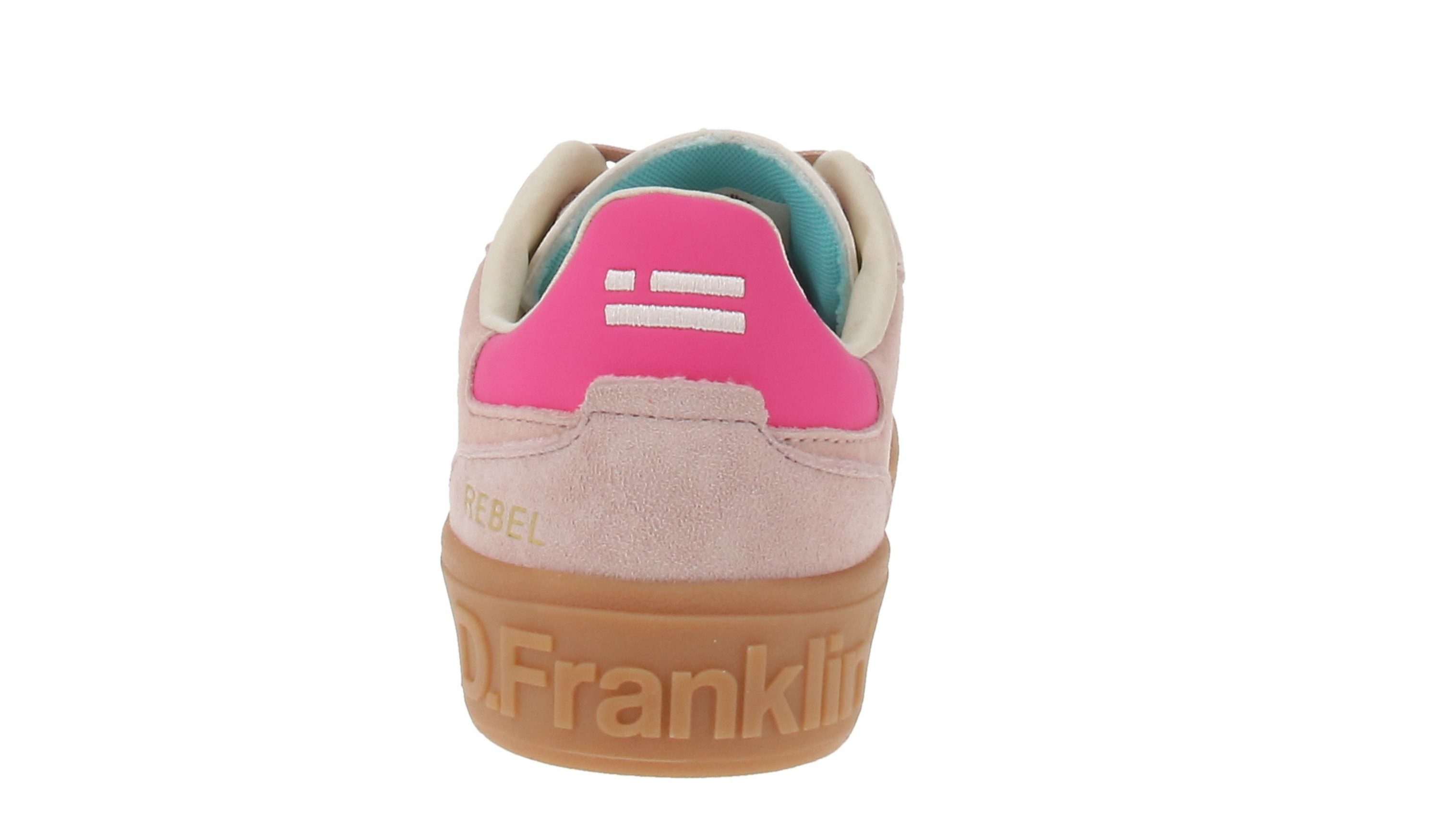 Franklin D.Franklin DFSH387005 Rebell Basic Flag - Damen Sneaker - Light-Pink Sneaker