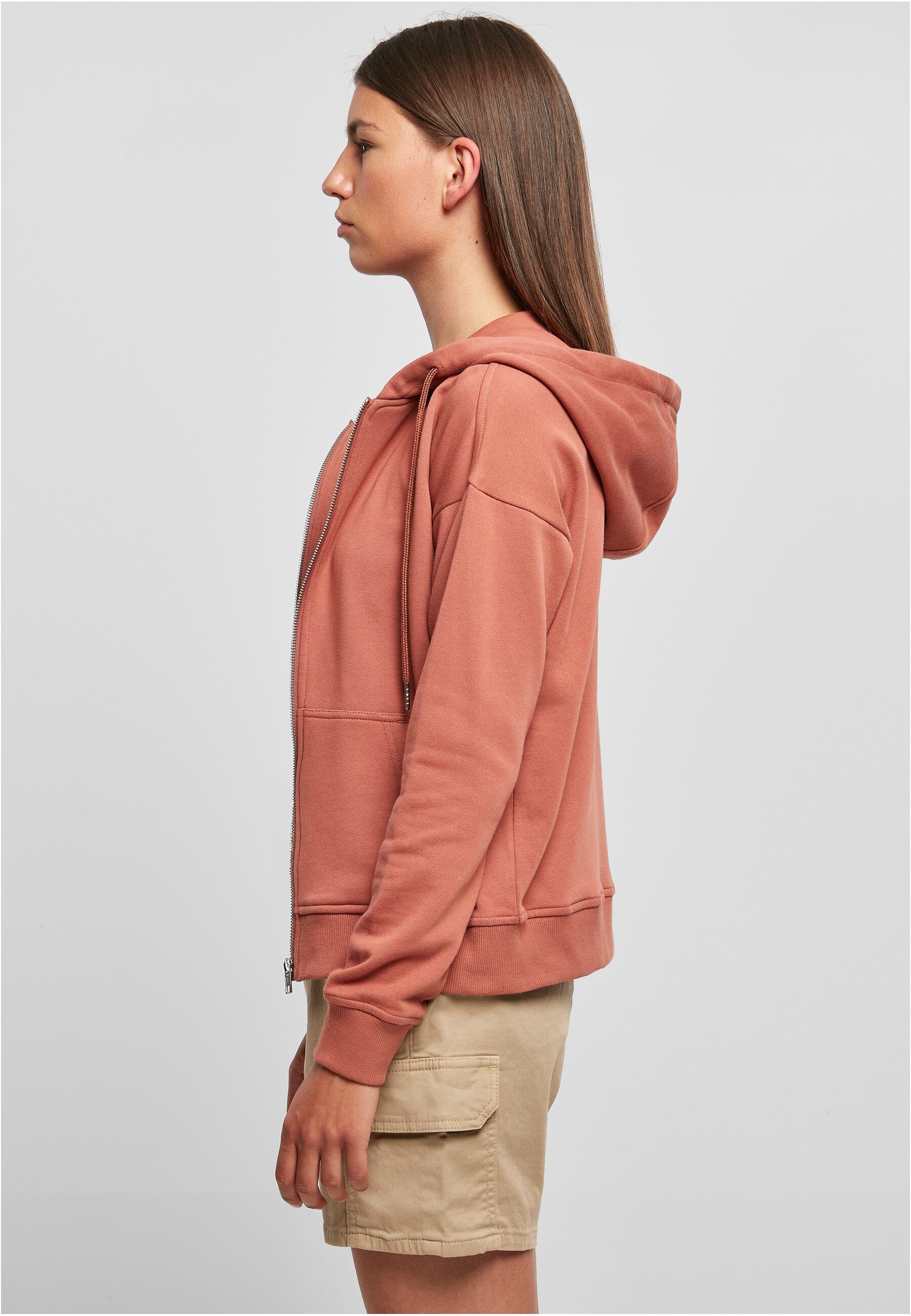 terracotta Zip Sweatjacke Ladies Terry Organic CLASSICS Damen (1-tlg) Hoody URBAN