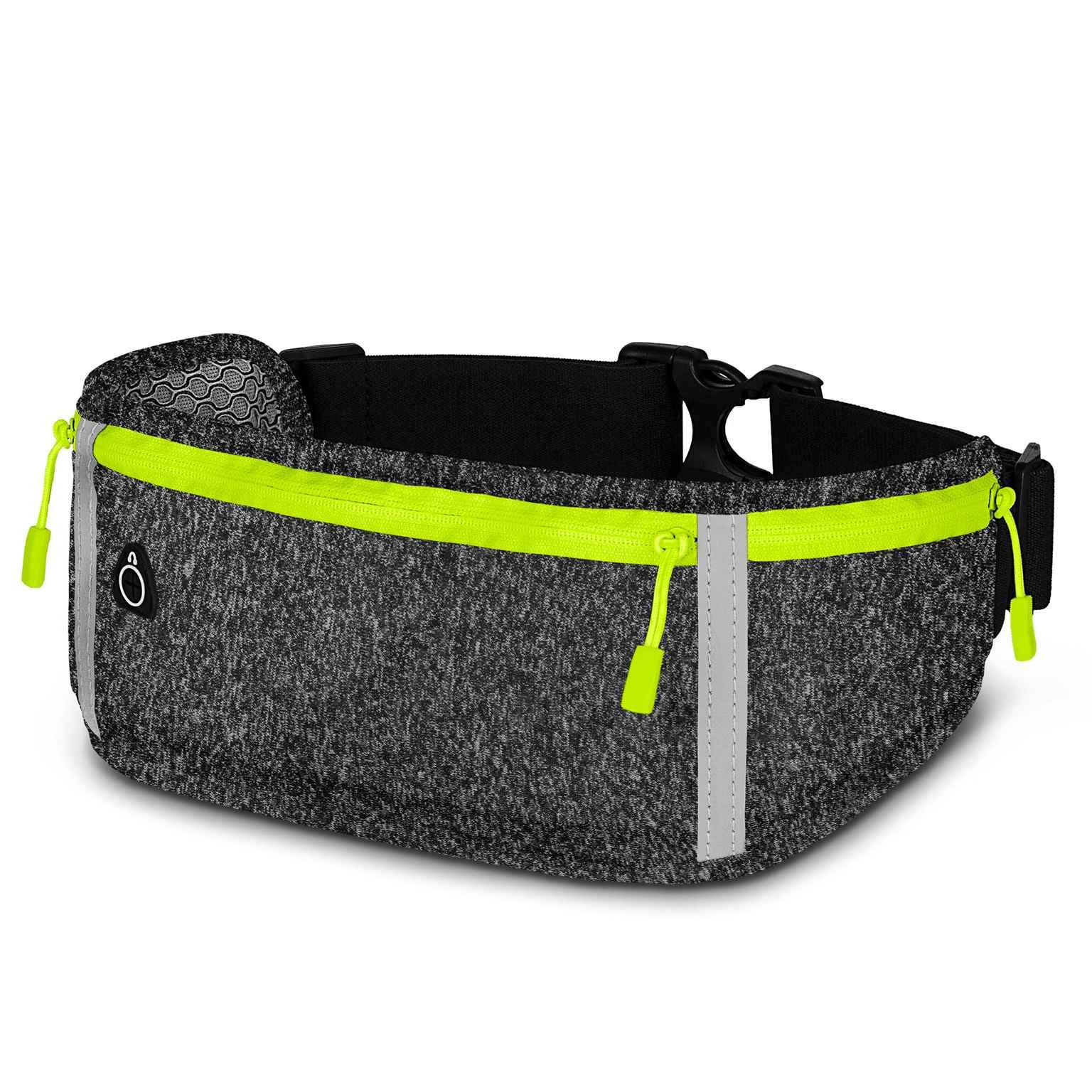 ONEFLOW Laufgürtel für Samsung Galaxy A55 5G Lauftasche ActivePro Belt Grau Sport Handytasche zum Joggen Damen Herren Bauchtasche Handy Running
