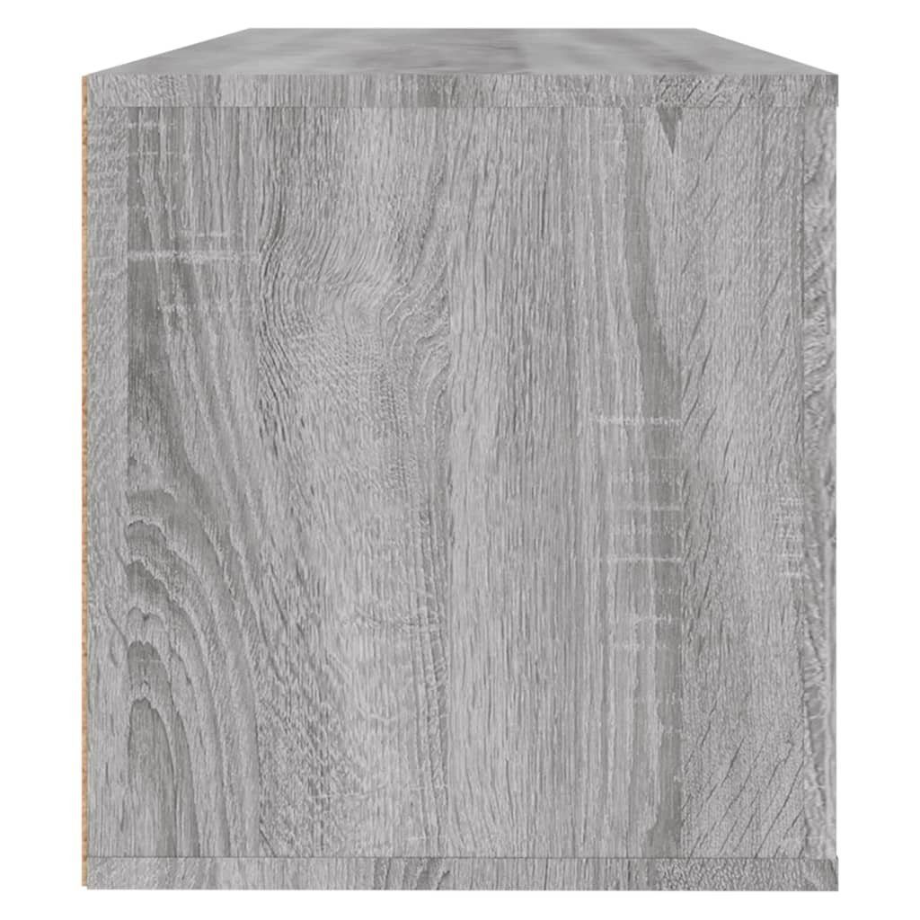 100x35x38 Schuhschrank Wand-Grau cm furnicato Holzwerkstoff Sonoma