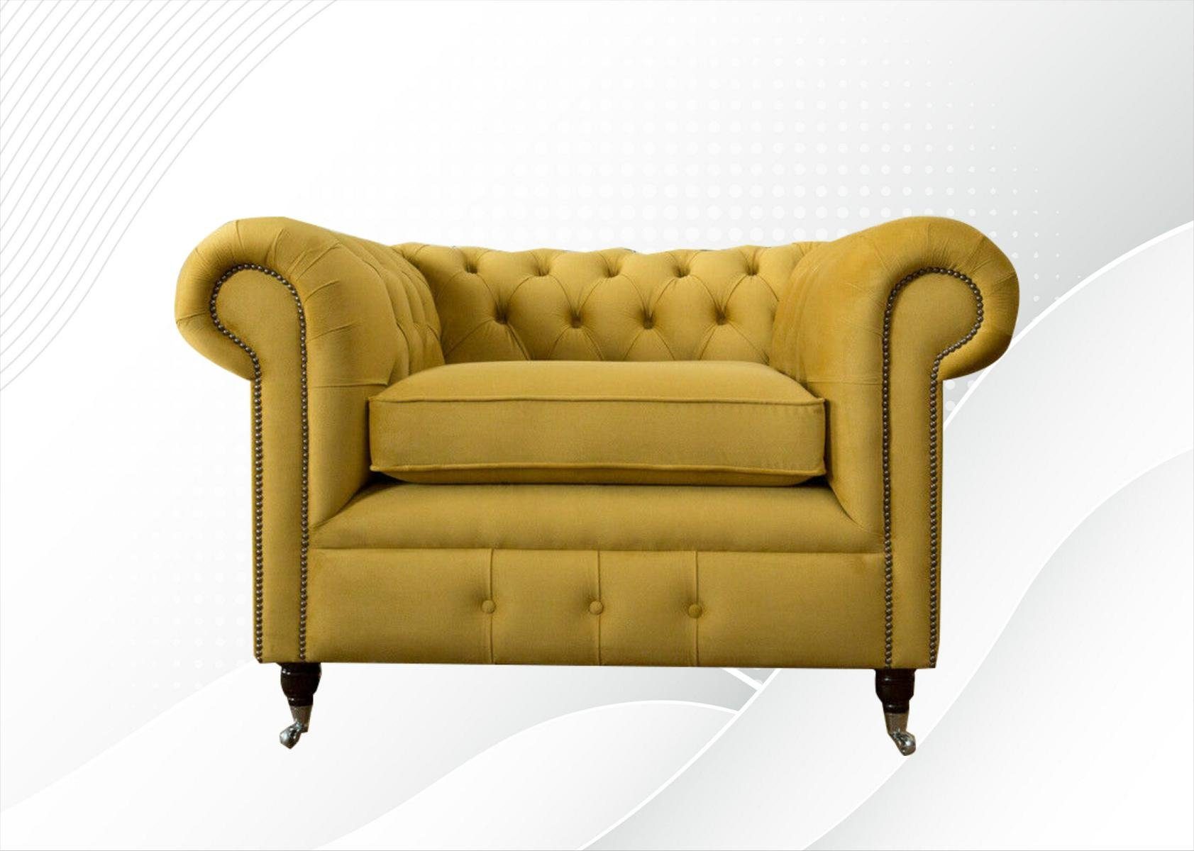 JVmoebel Chesterfield-Sessel, Sessel Chesterfield Design 1 Sitzer