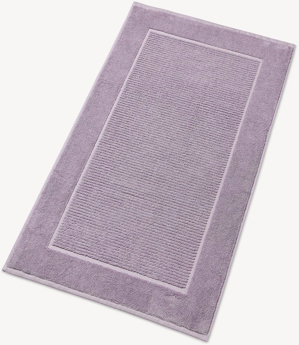 Christy Badematte Supreme, Höhe 7 mm, fußbodenheizungsgeeignet, Baumwolle, rechteckig, Badematte, Premium Badematte in Luxusqualität 1000g/m², 50 x 90, 2er Set