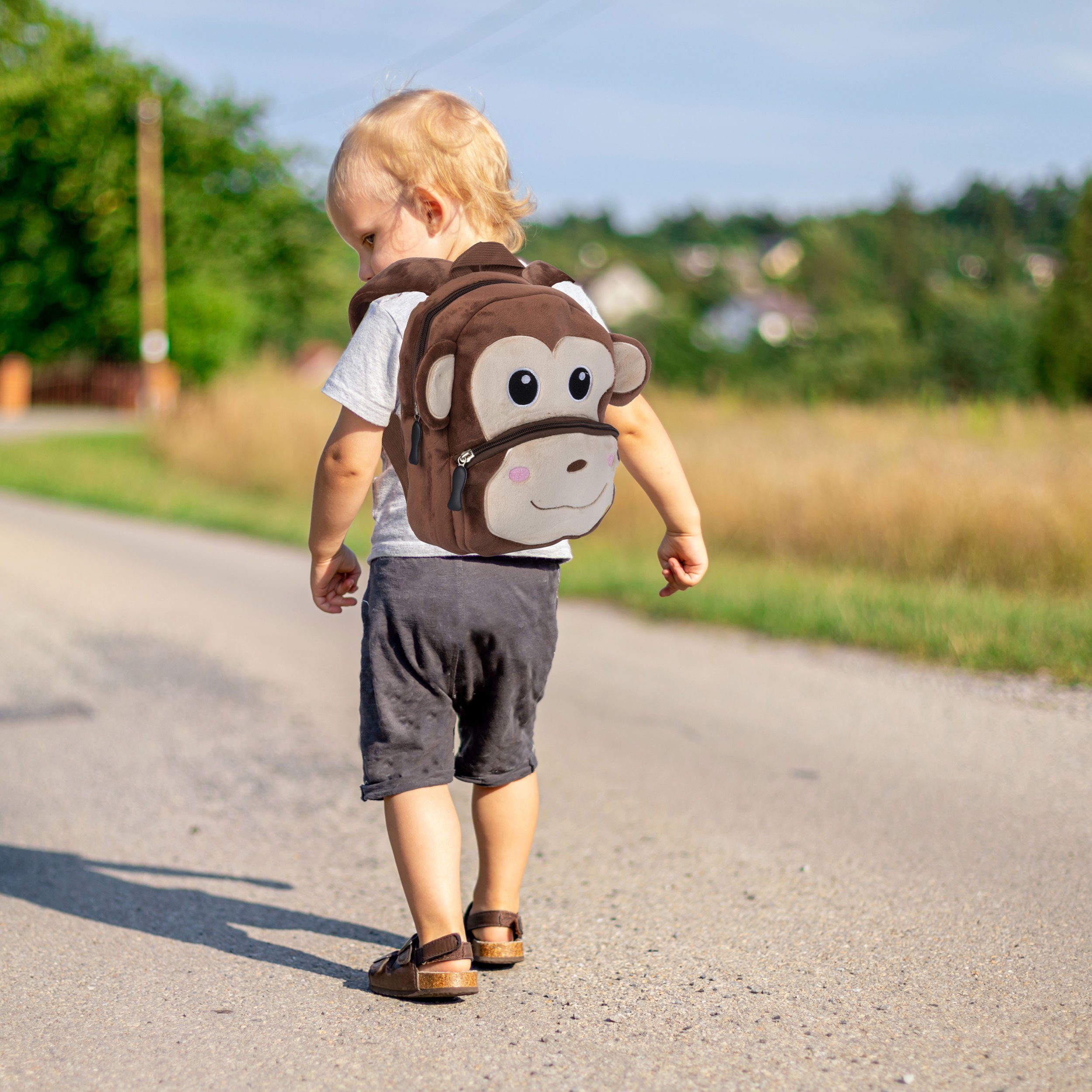 all Kids United Kinderrucksack ALL KIDS UNITED Kinder Rucksack Tiermotiv – Wasserdichter Rucksack (Tier-Rucksack, 2 - 6 Jahre), Wasserfest, Ergonomisch, Leichtgewichtig