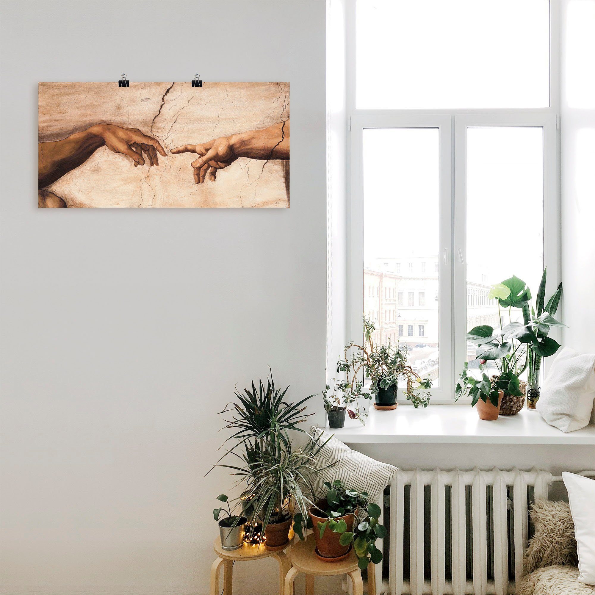 Artland Wandbild Hände, Religion (1 St), als Alubild, Leinwandbild, Poster in verschied. Größen