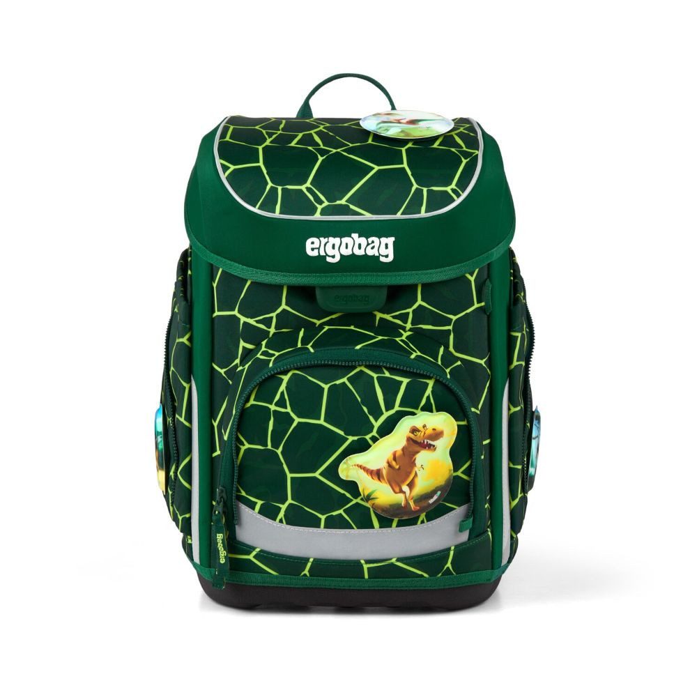 ergobag Schulranzen Cubo (inkl. Etui (befüllt), Schlamperrolle, Sportbeutel und Kletties, 5tlg)