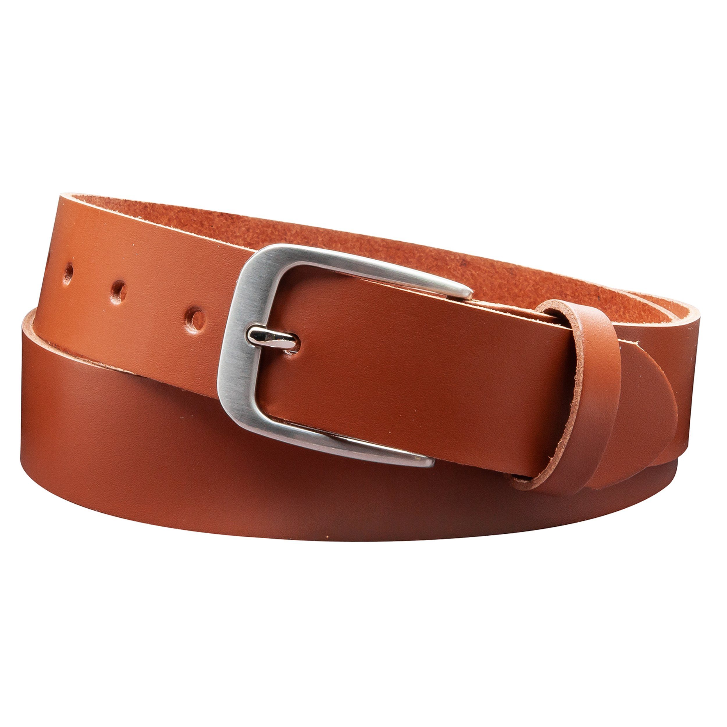 COLOGNEBELT Ledergürtel D28-SL Schlicht dennoch modern mit Dornschließe, MADE IN GERMANY mehr