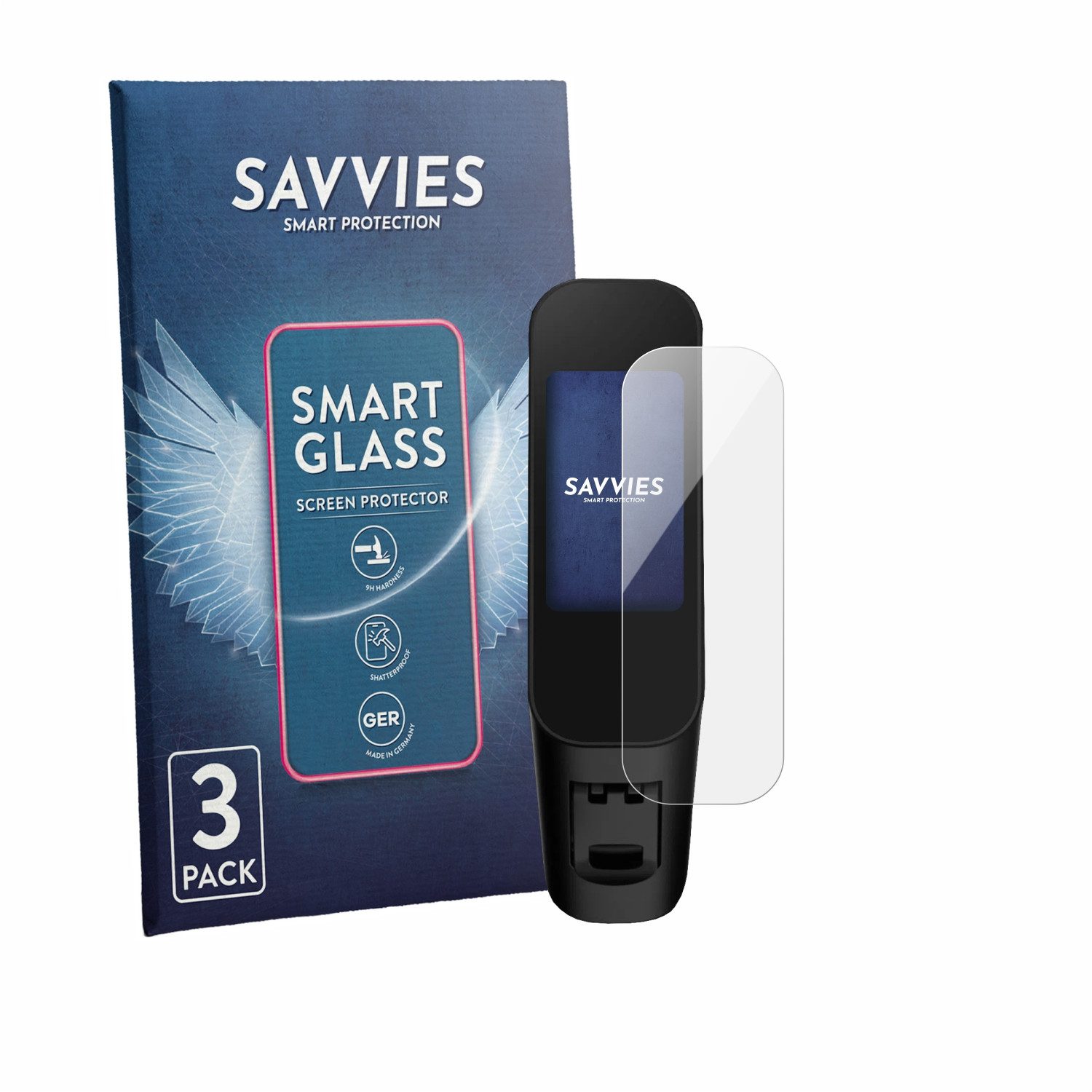Savvies Displayschutzglas Schutzglas Panzer für Xiaomi Electric Scooter 6 Max, 3 Stück, Schutzfolie Display Schutz Glas Folie klar