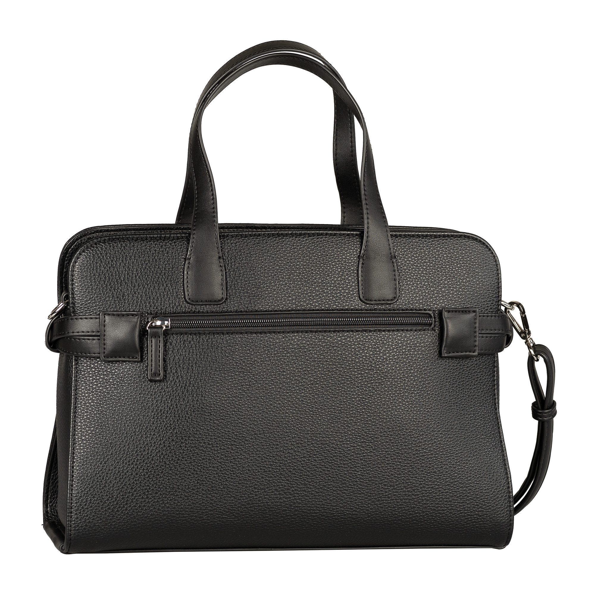 TOM TAILOR Shopper Freya, verziert mit schmalen, mehrlagigen Riemen und Metallschließe