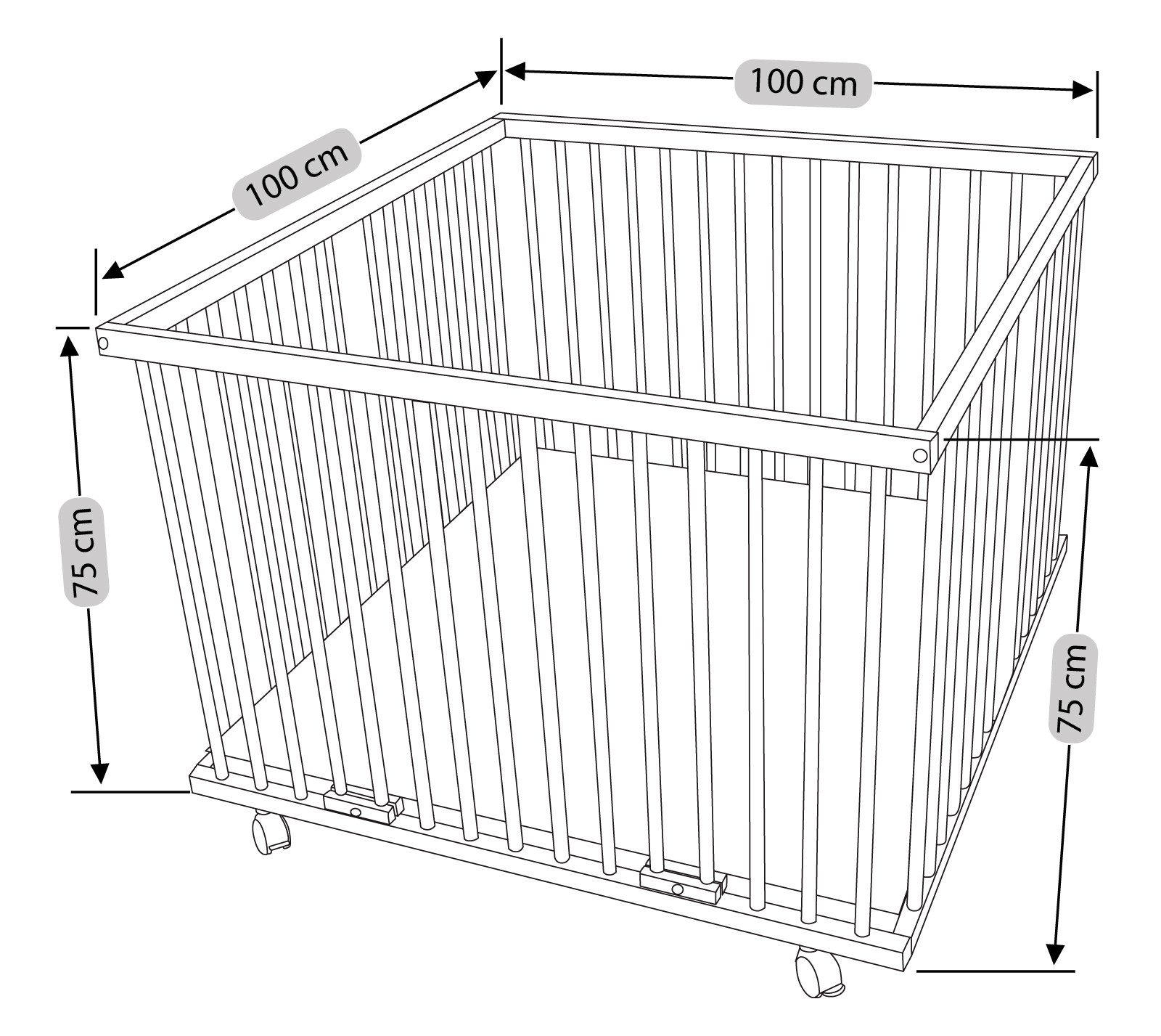 Waldin Laufstall Waldin Baby Laufgitter ca. günstig online kaufen
