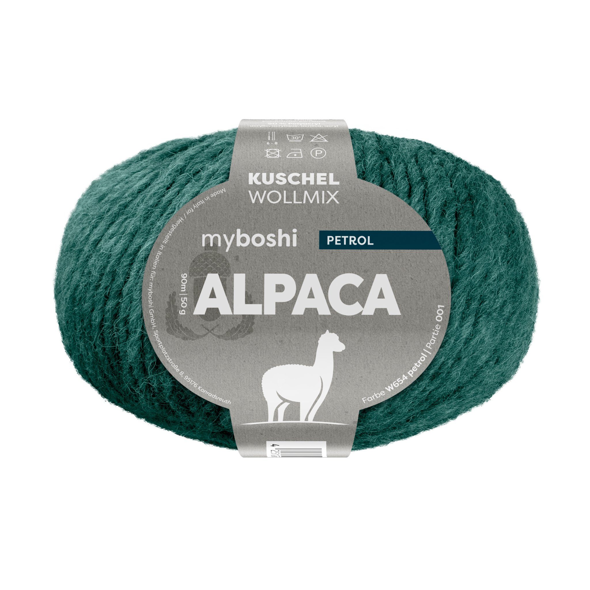 myboshi Alpaca Wolle, Damenoberbekleidung, Schal Häkelwolle, 90 m (1-St., Alpaca Wolle Original Schal), Uni