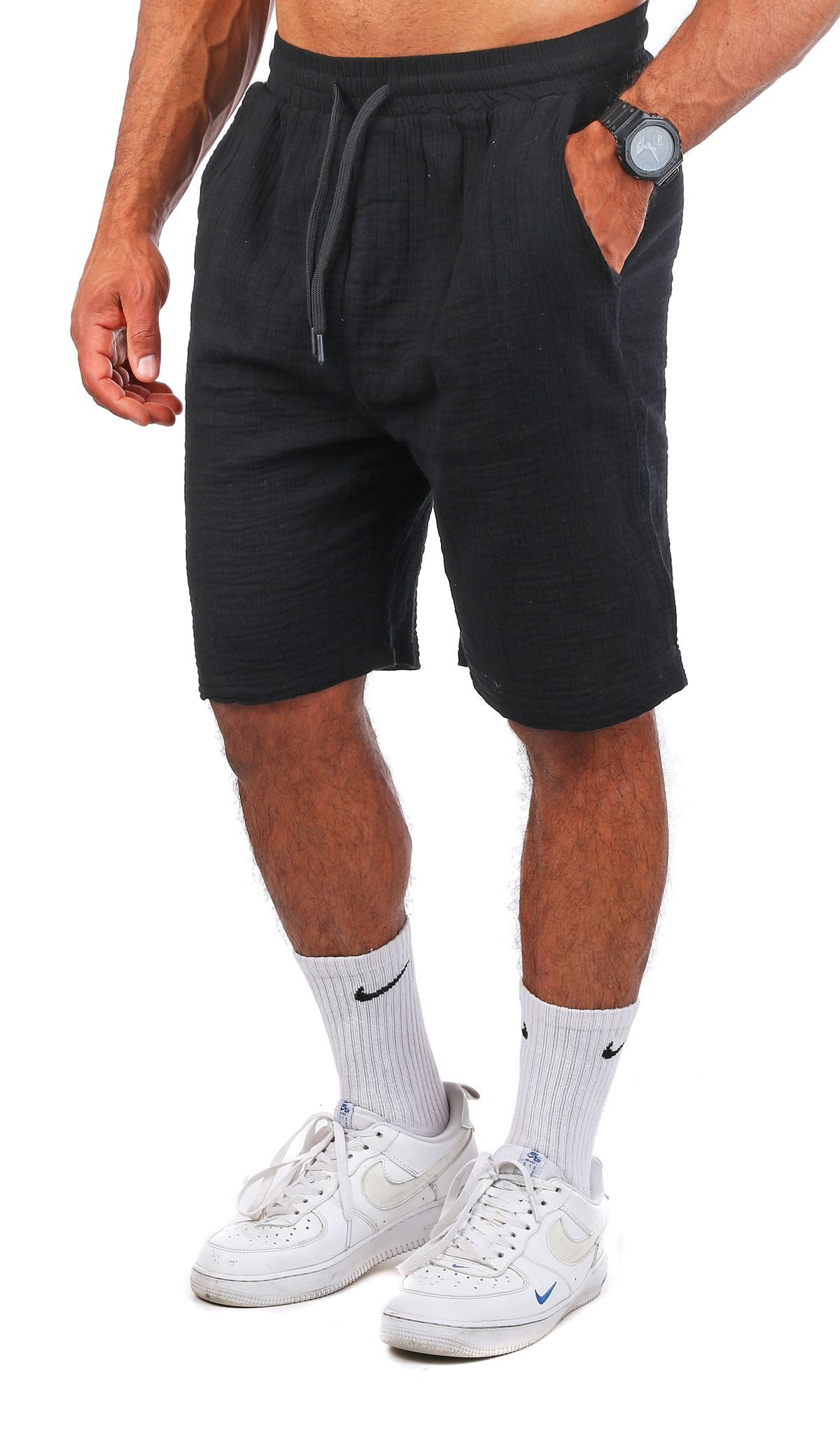 CARISMA Shorts Herren Musselin kurze Strand günstig online kaufen