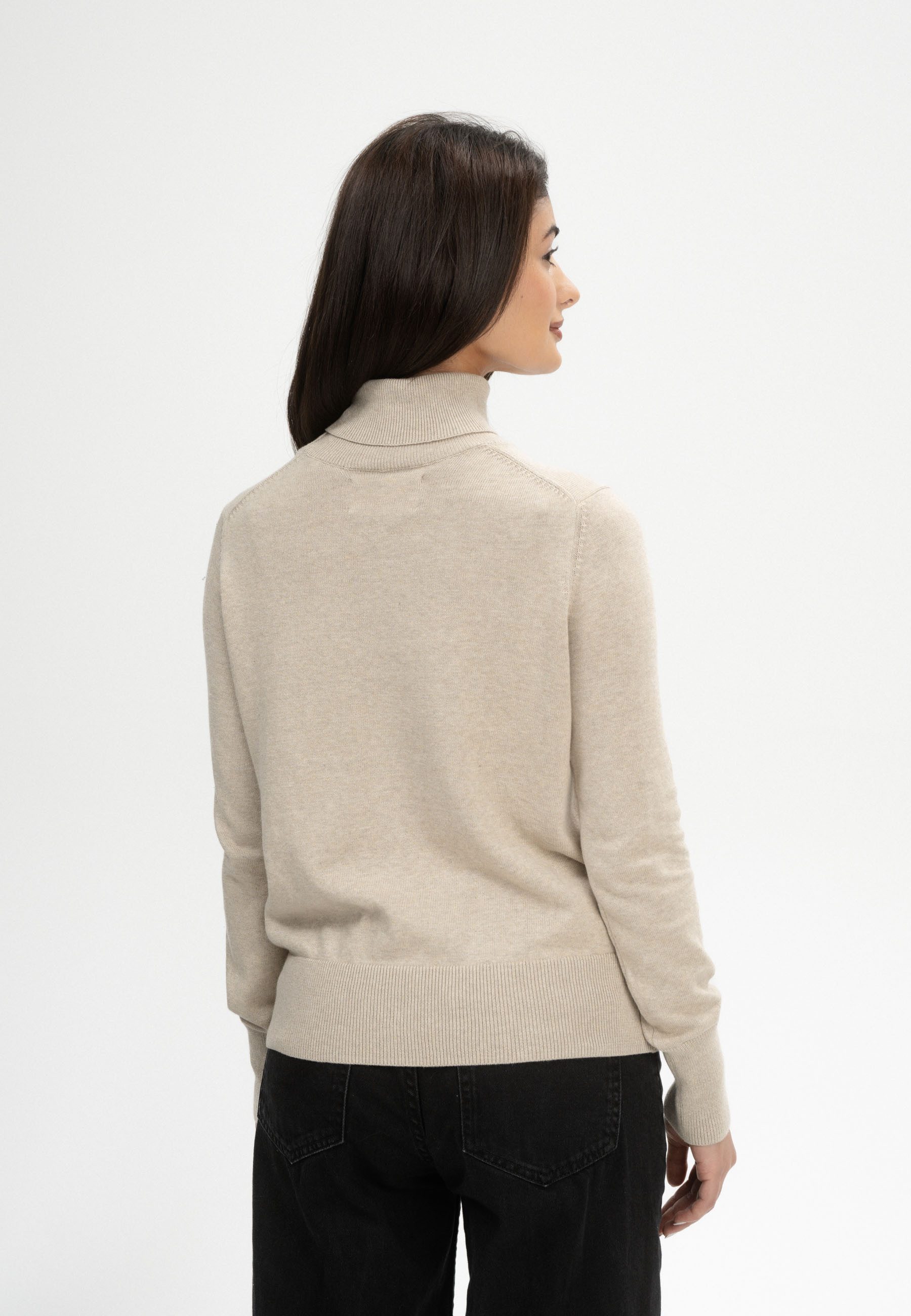 MELA Rollkragenpullover Damen Feinstrick Rollkragenpullover MAYURA günstig online kaufen
