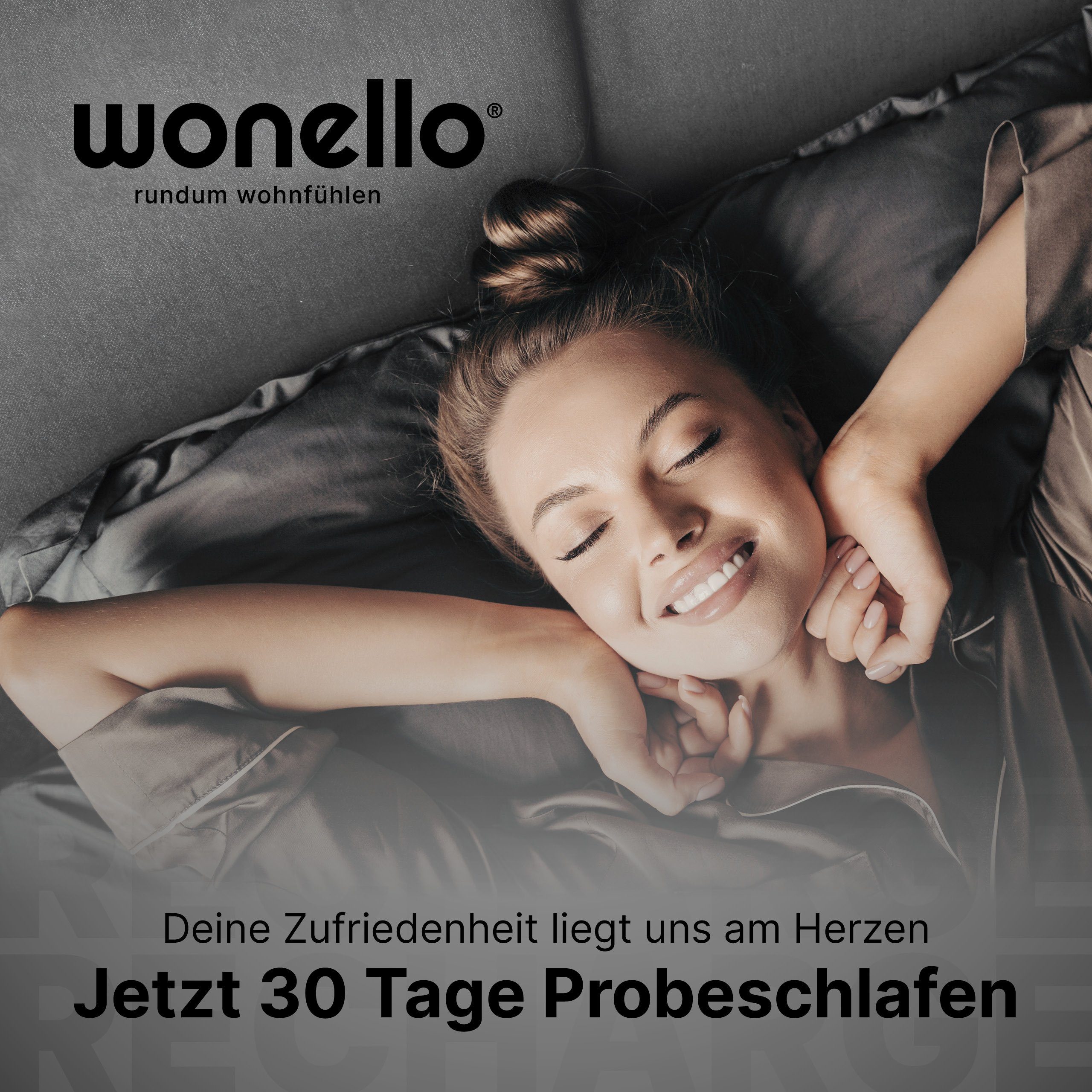 Topper RECHARGE, wonello, 6 cm 160x200cm, in Germany, waschbar druckentlastender bei 60°C Gelschaum, (Made Matratzentopper GEL), hoch