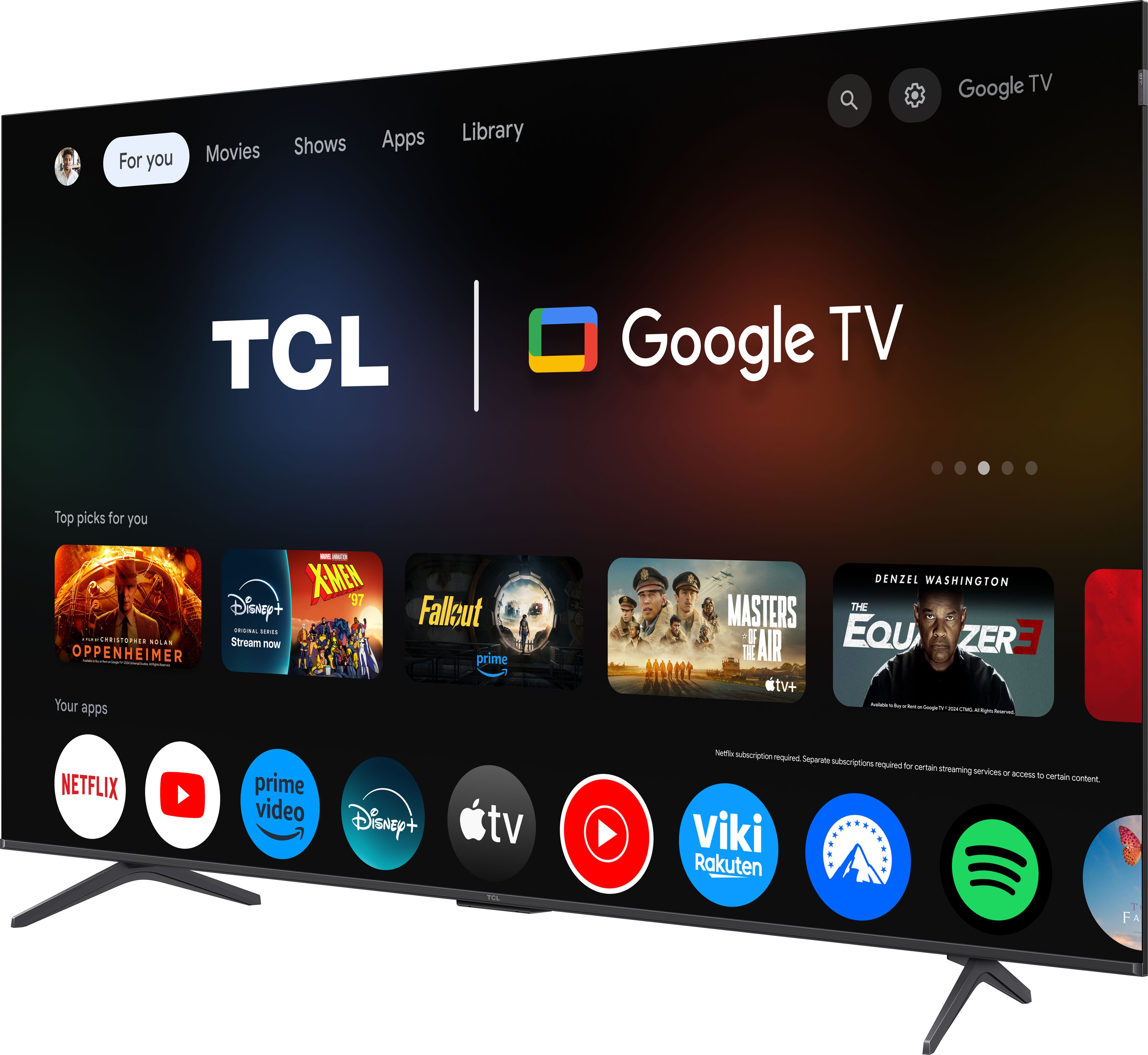 TCL 75P81KX1 QLED-Fernseher (189 cm/75 Z...