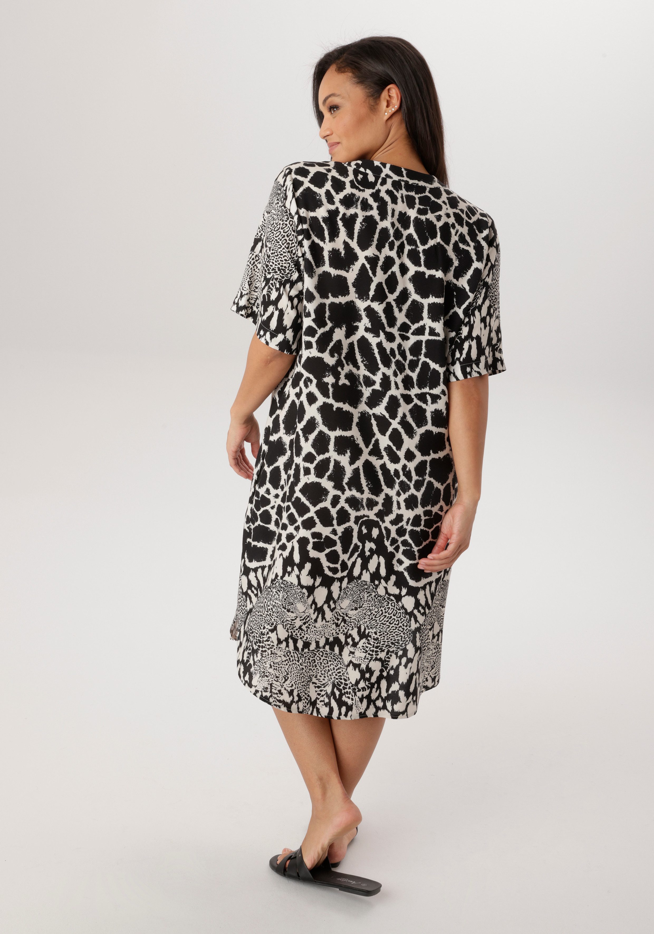 Aniston PLUS Blusenkleid in trendigem Animalprint - NEUE KOLLEKTION