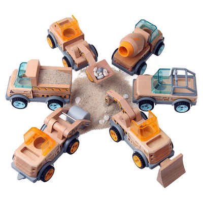 LeNoSa Spielzeug-Baumaschine wandelbare Baufahrzeuge aus Holz • Construction Holzspielzeug, (1-tlg)